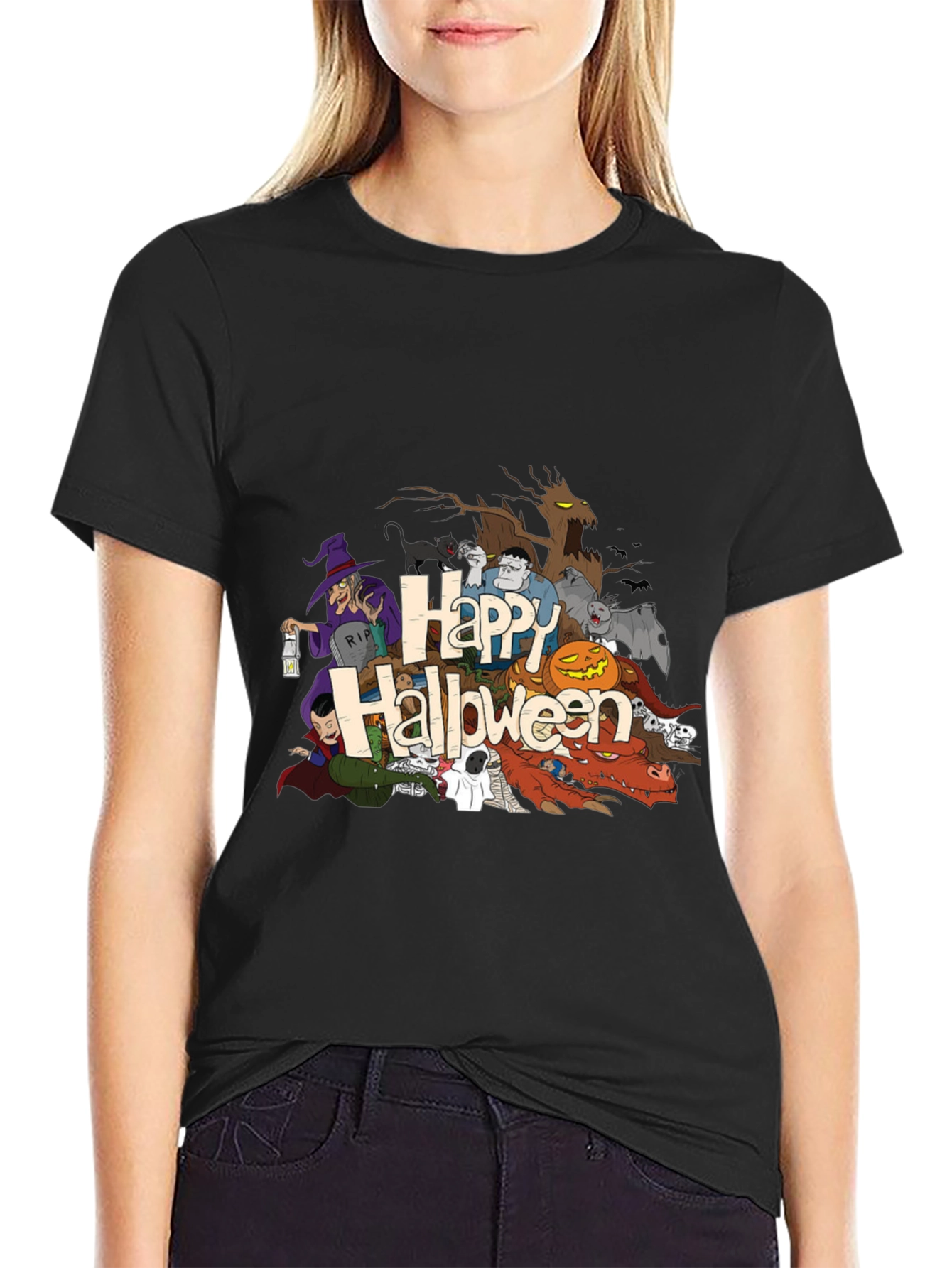 Happy Halloween Cartoon T-Shirt