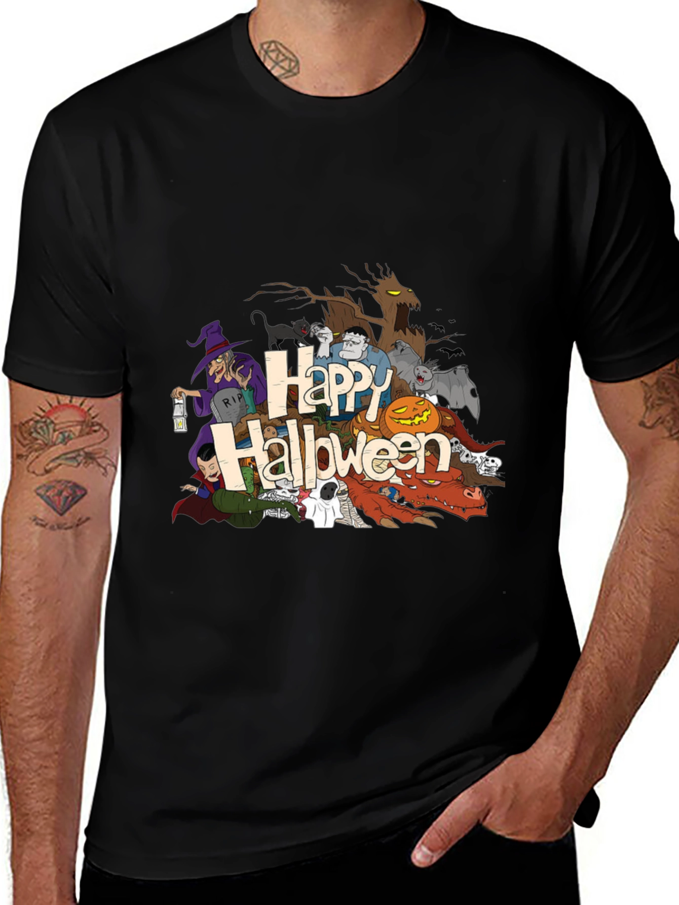 Happy Halloween Cartoon T-Shirt