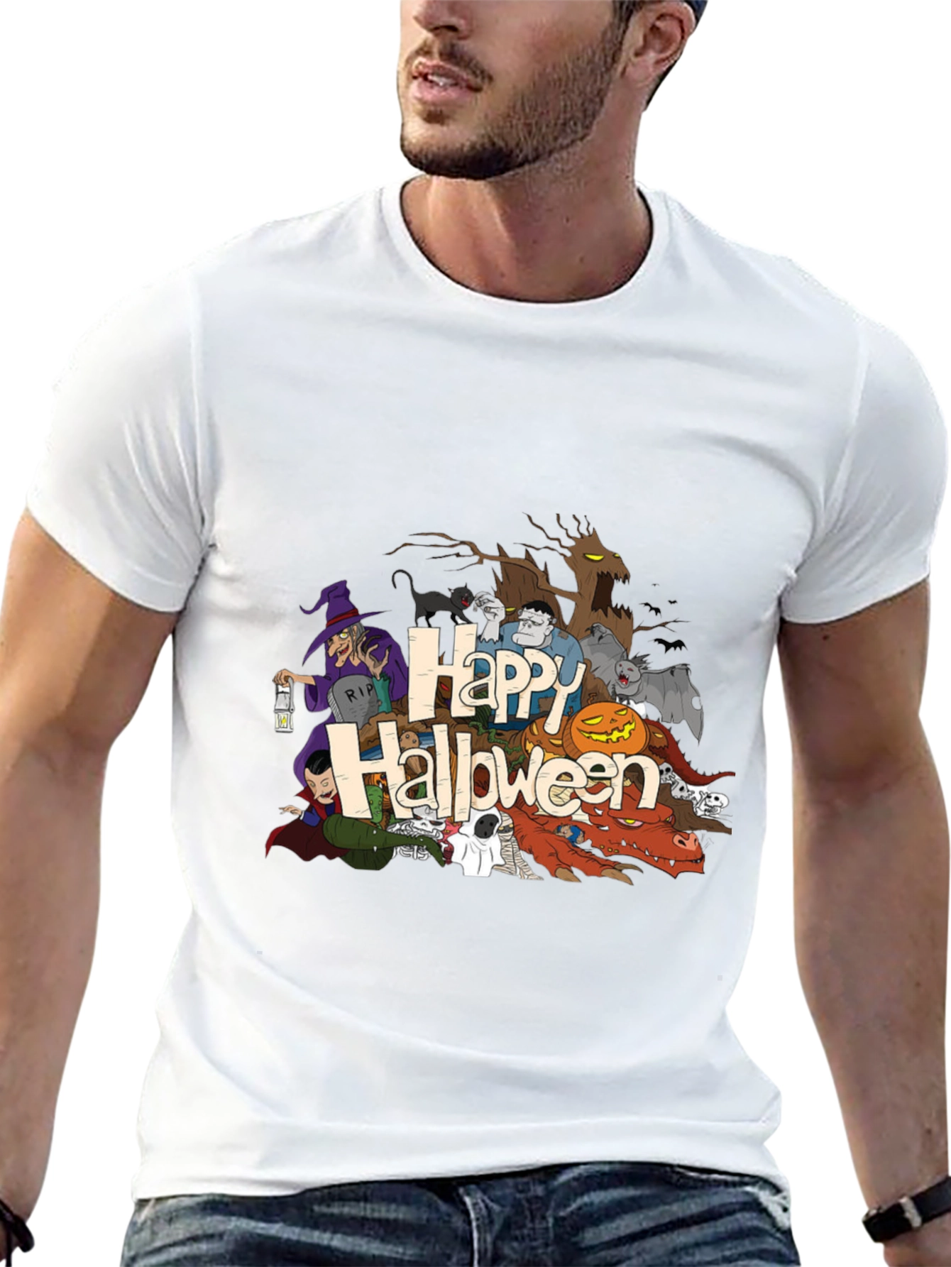Happy Halloween Cartoon T-Shirt