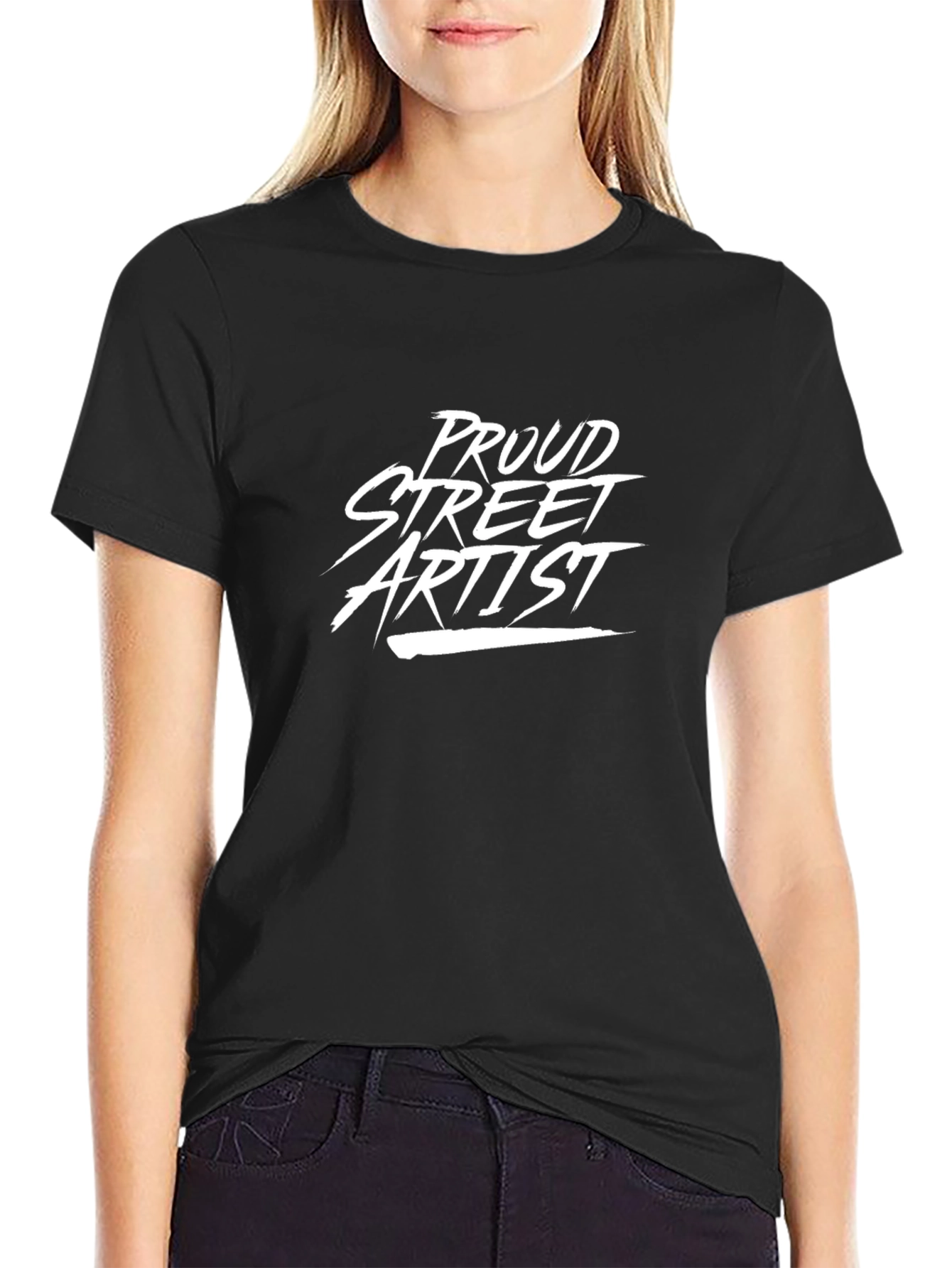 Proud Street Artist Black Graphic Tee