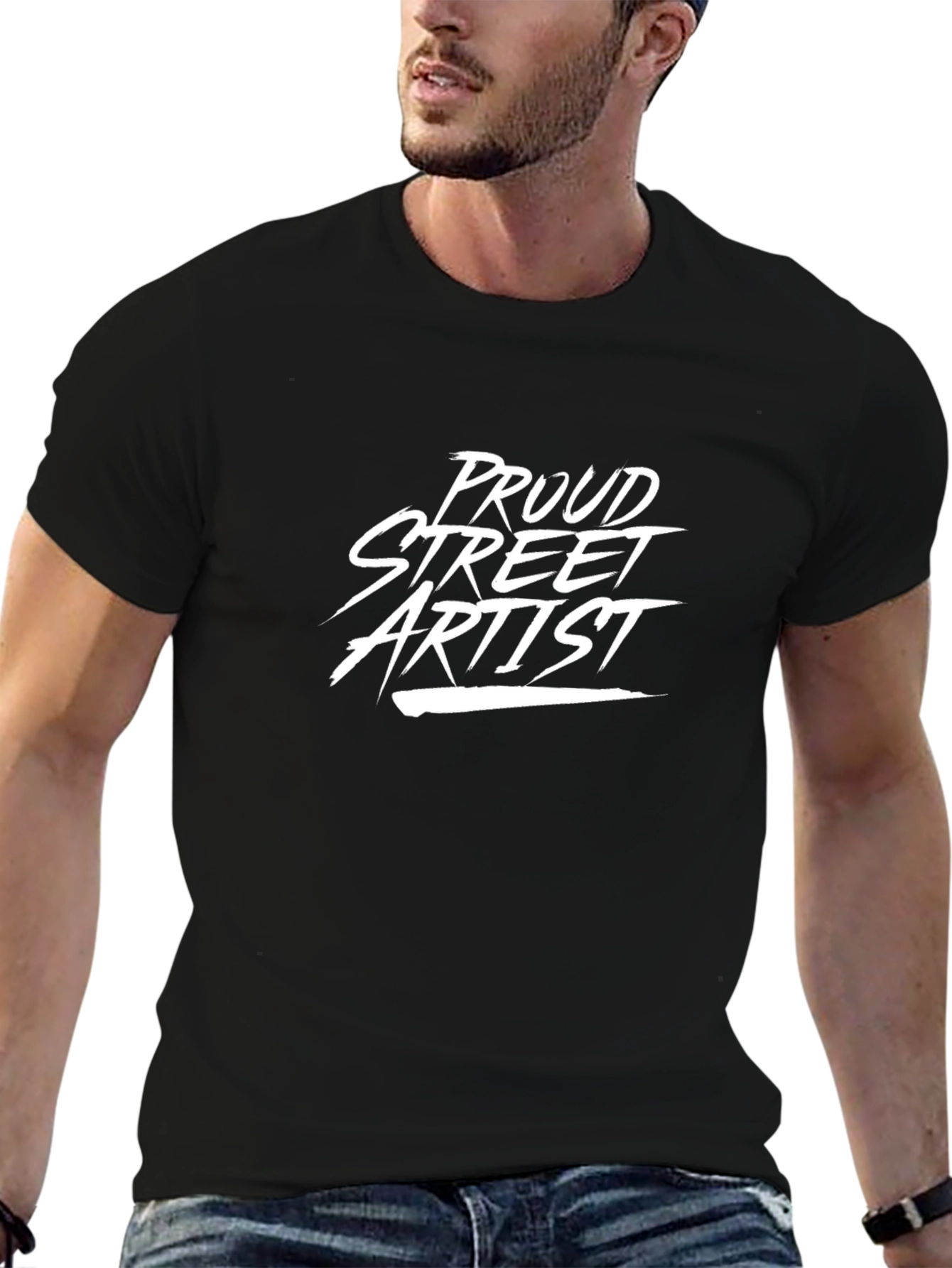 Proud Street Artist Black Graphic Tee