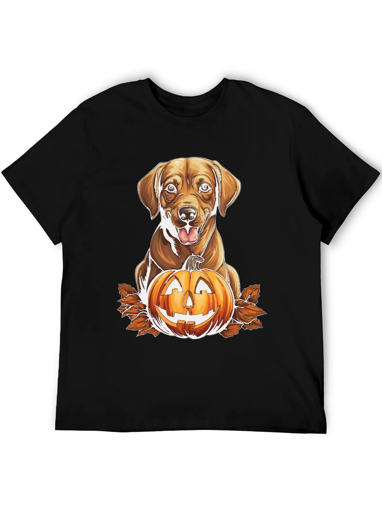 Labrador and Jack-o-Lantern Graphic Tee