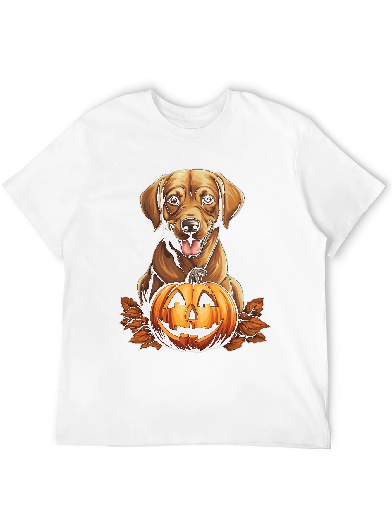 Labrador and Jack-o-Lantern Graphic Tee