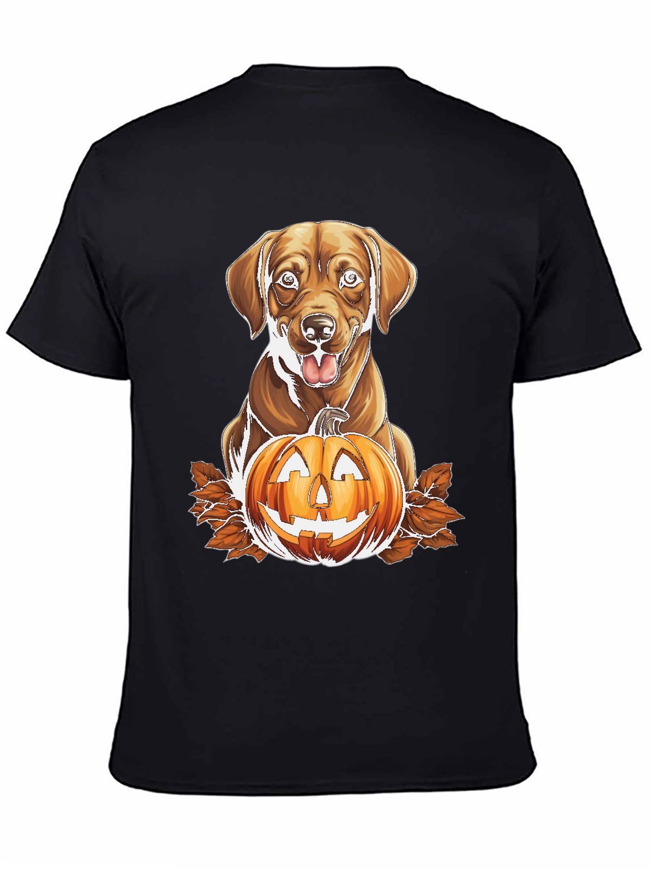 Labrador and Jack-o-Lantern Graphic Tee