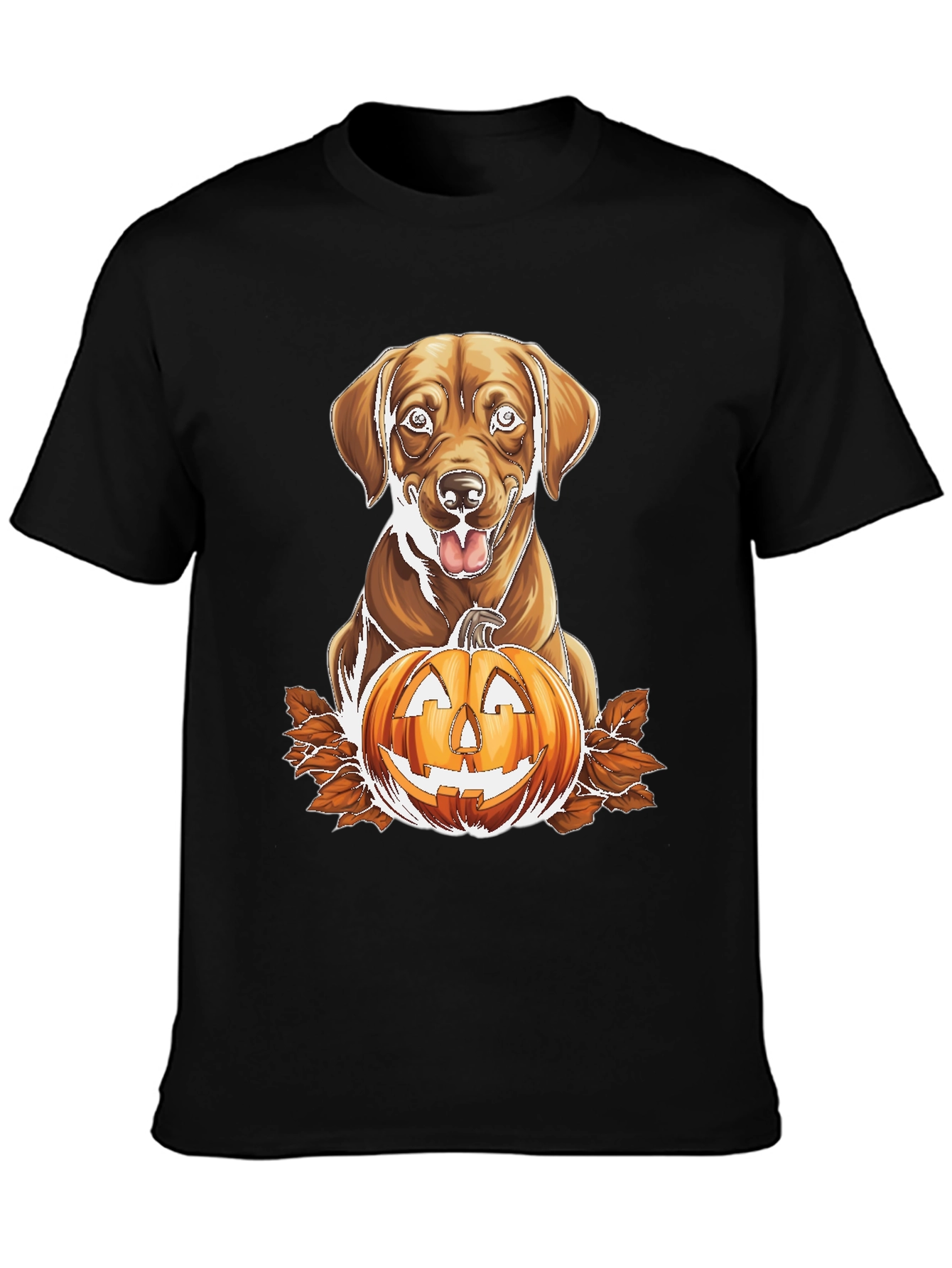 Labrador and Jack-o-Lantern Graphic Tee