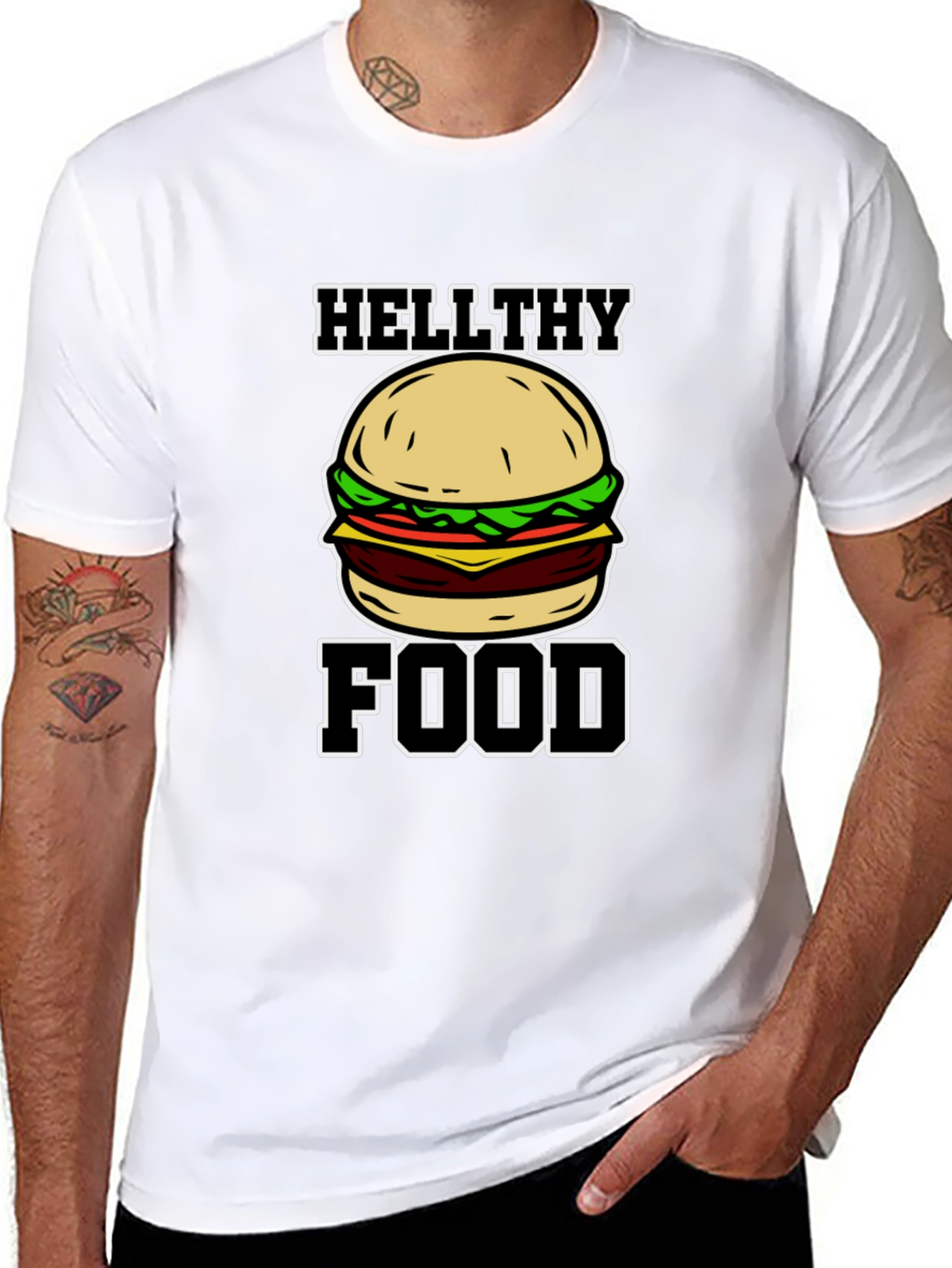 Hellthy Food Graphic T-Shirt