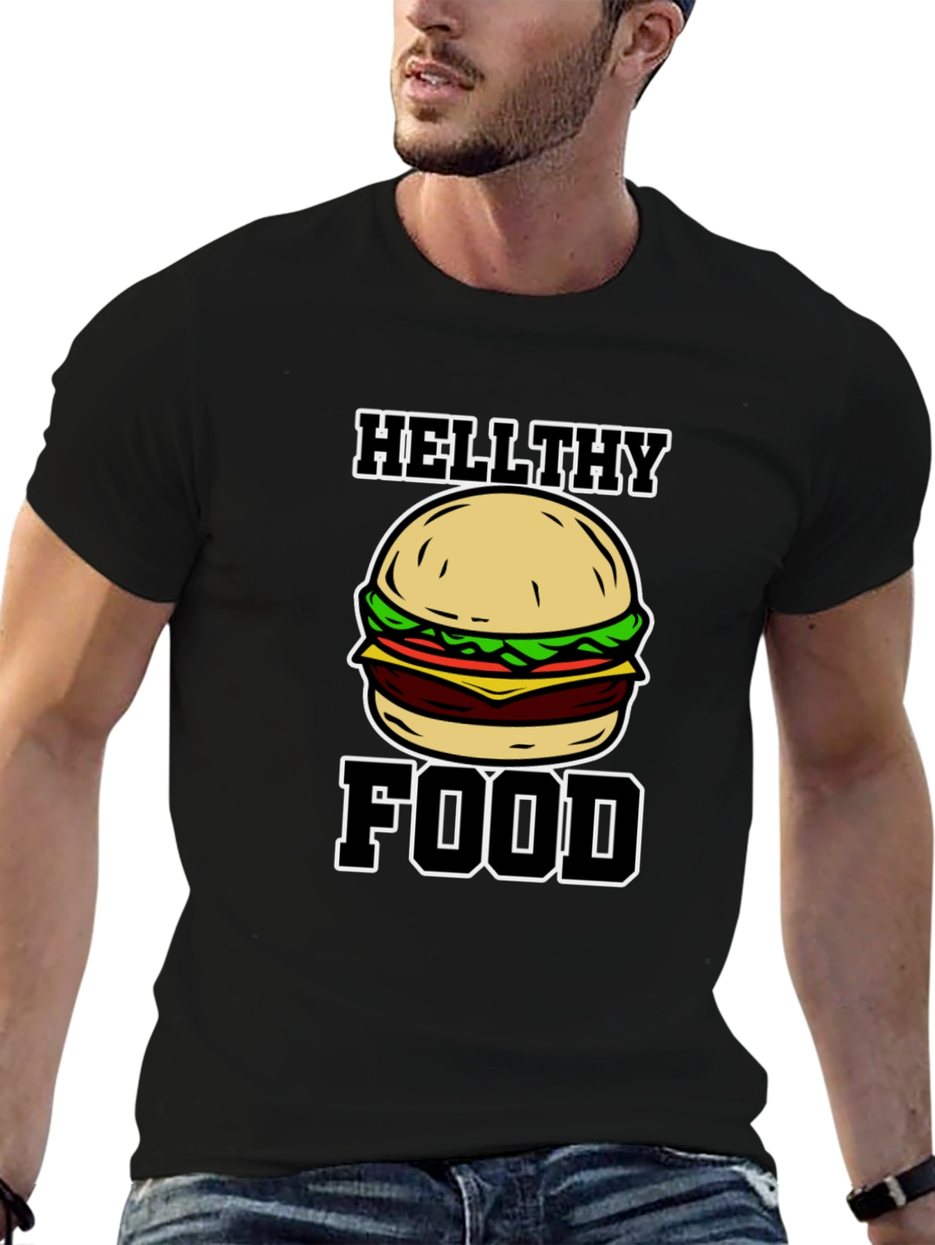 Hellthy Food Graphic T-Shirt