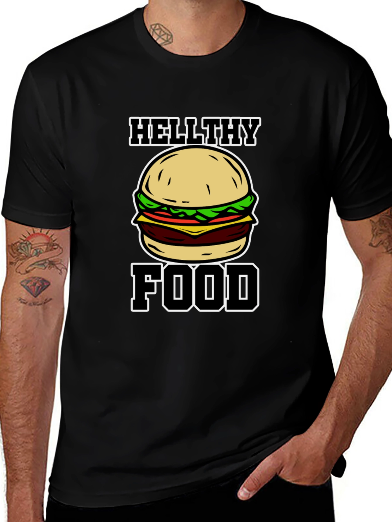 Hellthy Food Graphic T-Shirt