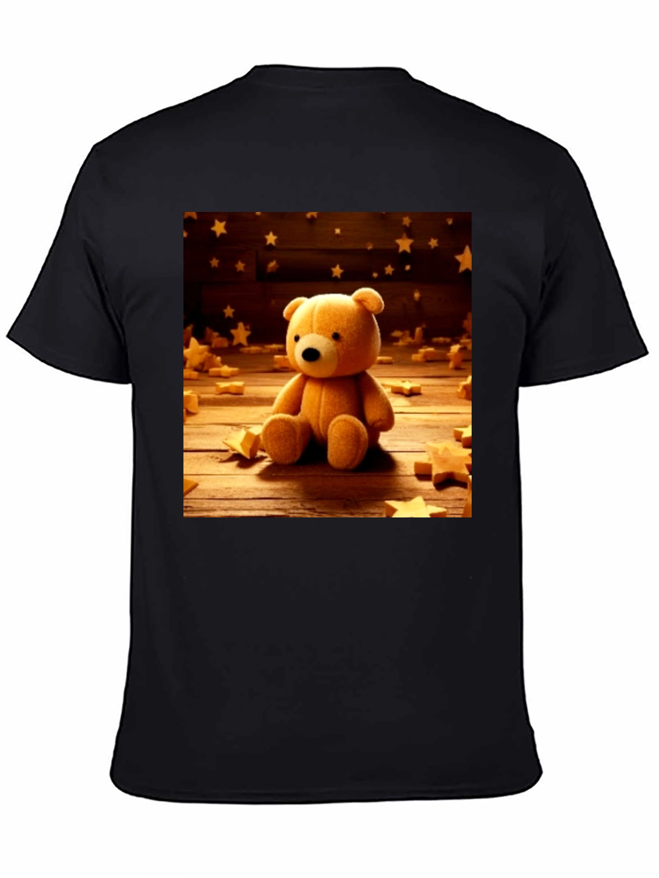 Teddy Bear Starry Night Graphic T-Shirt