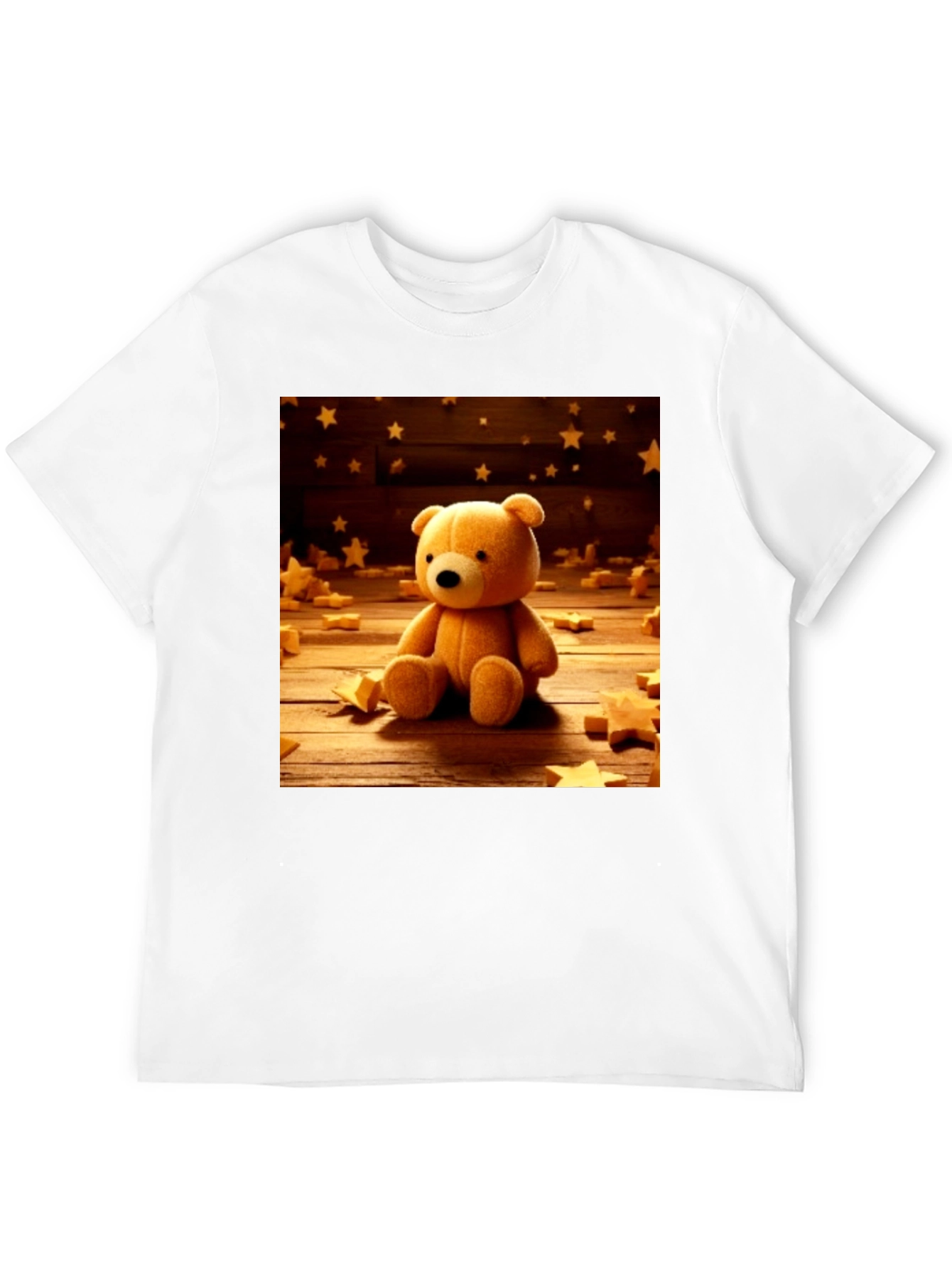 Teddy Bear Starry Night Graphic T-Shirt