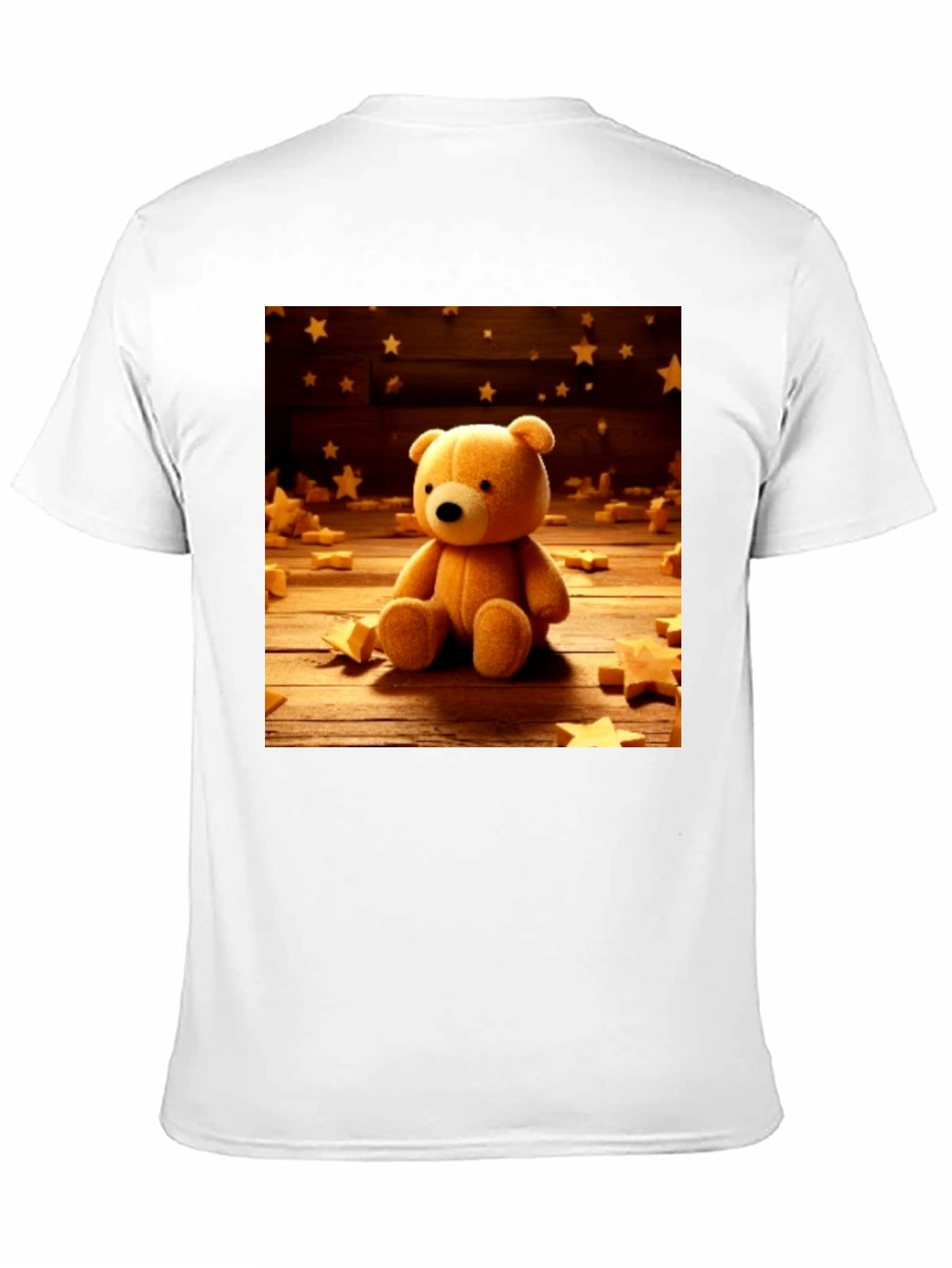 Teddy Bear Starry Night Graphic T-Shirt