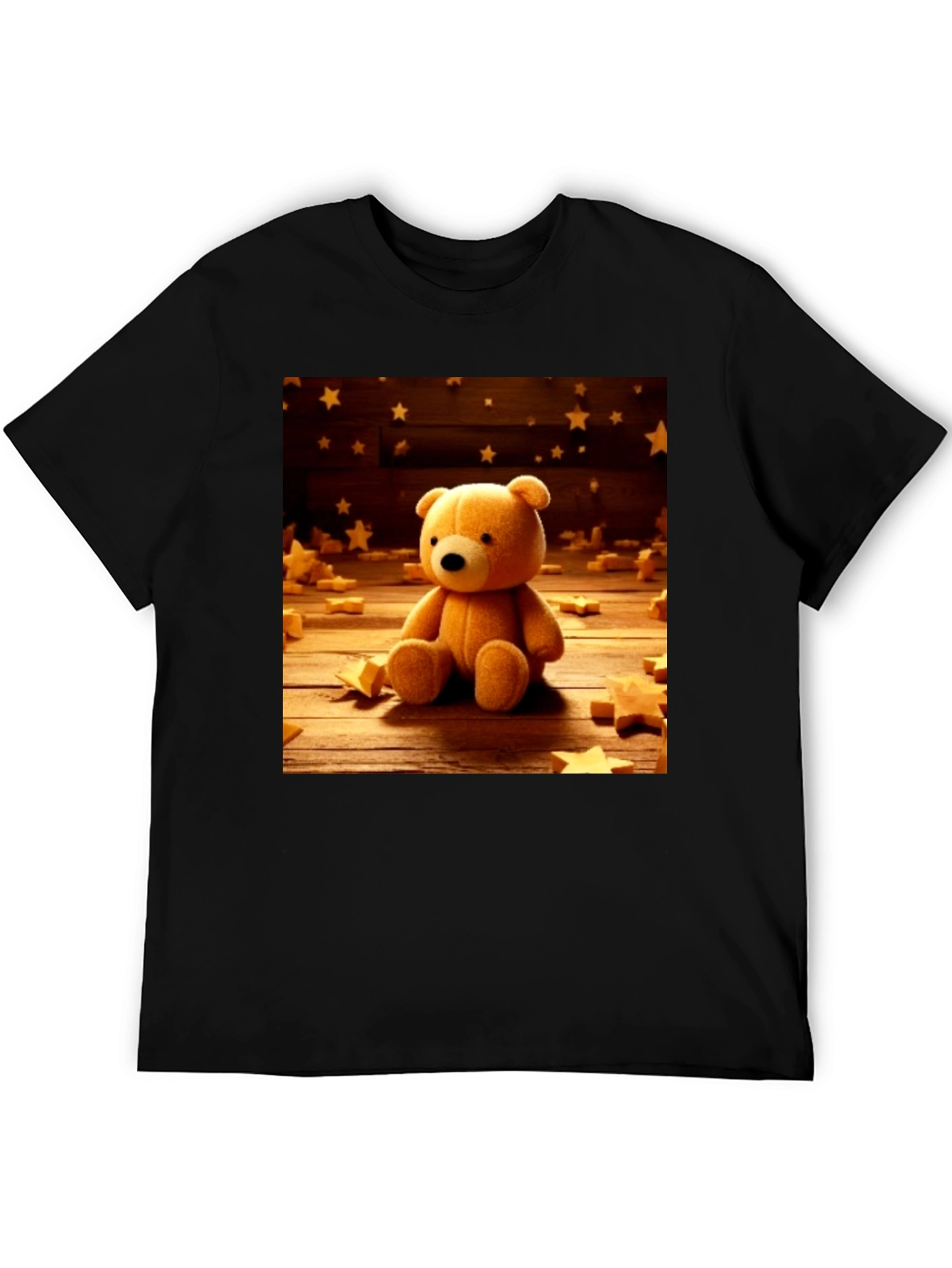 Teddy Bear Starry Night Graphic T-Shirt
