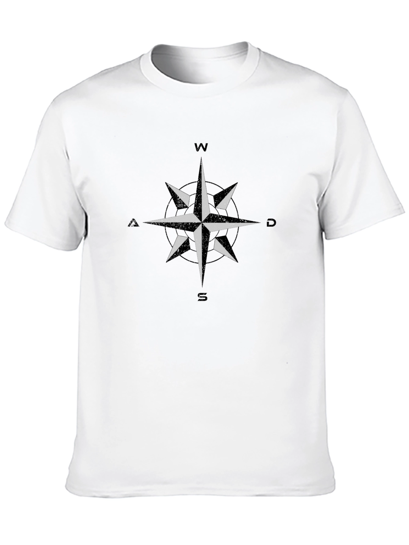 Compass Rose Graphic Tee - Classic Nautical Style