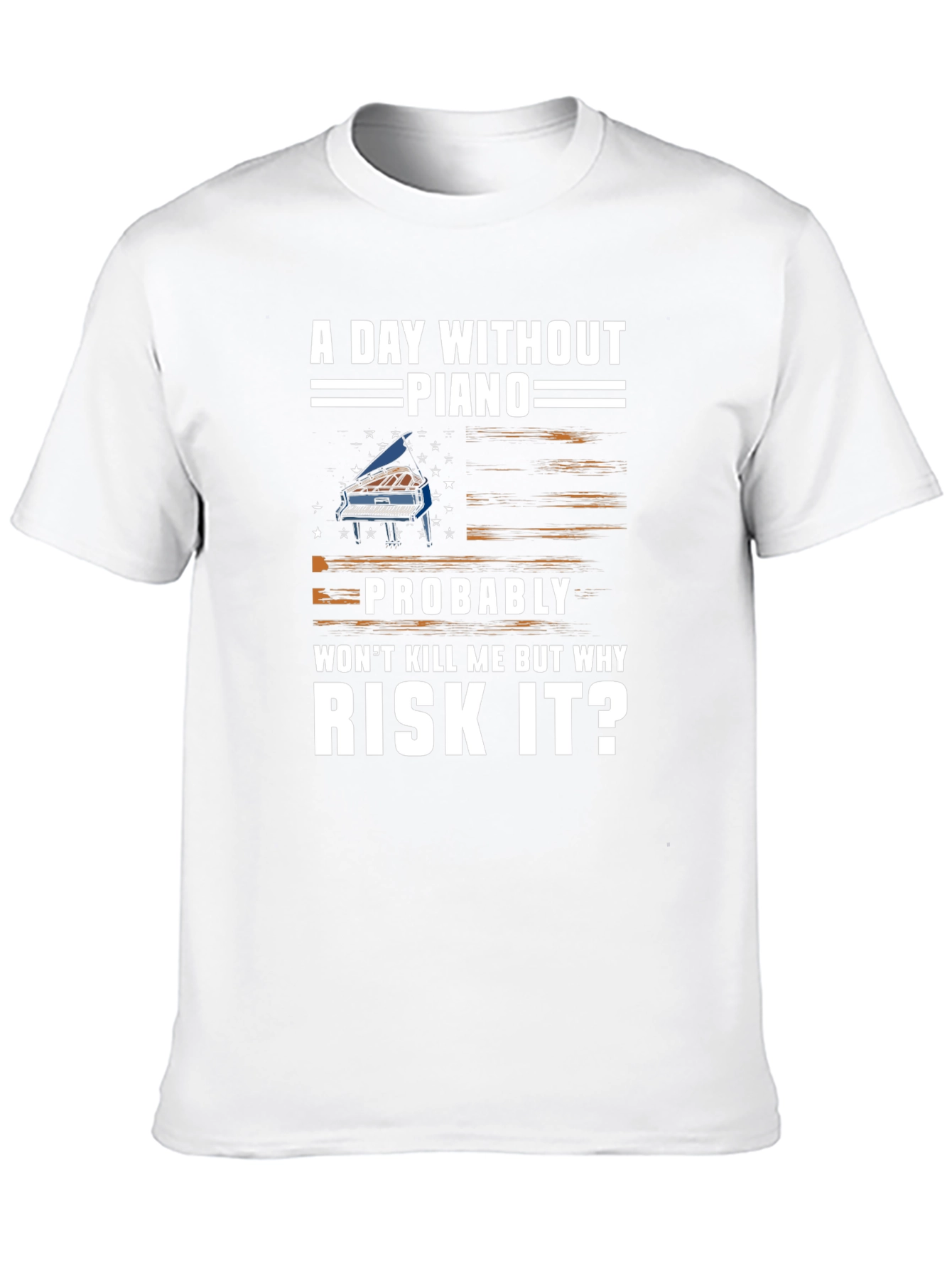 A Day Without Piano Graphic Tee