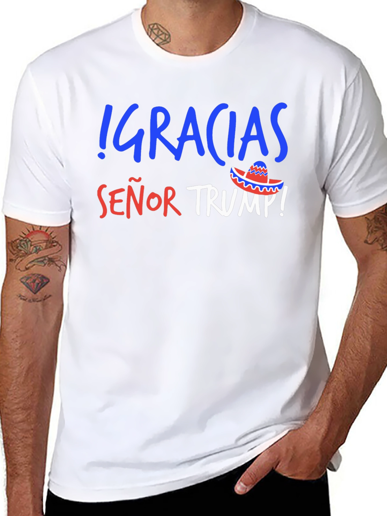 Gracias Senor Trump T-Shirt Political Statement Tee