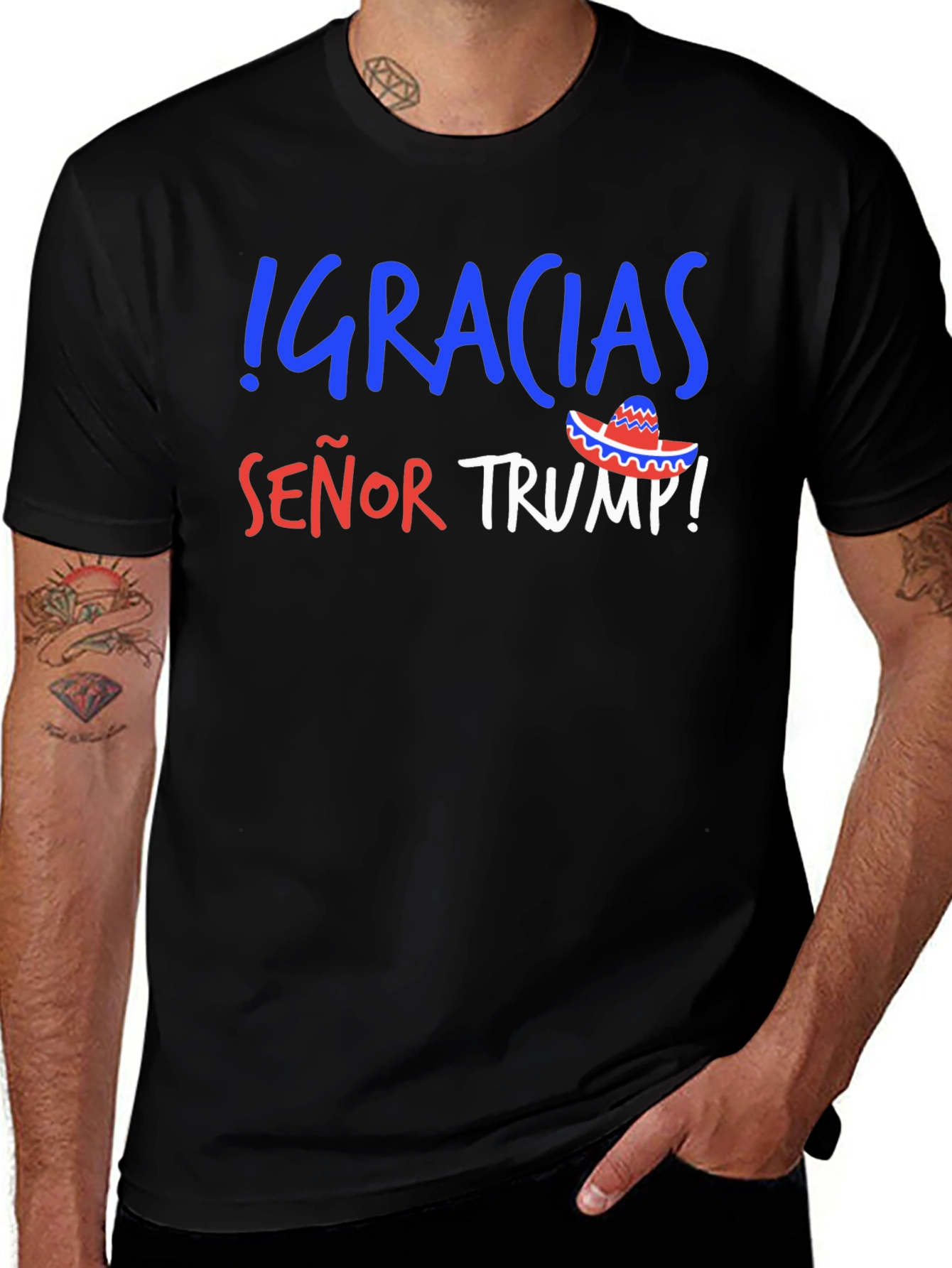 Gracias Senor Trump T-Shirt Political Statement Tee