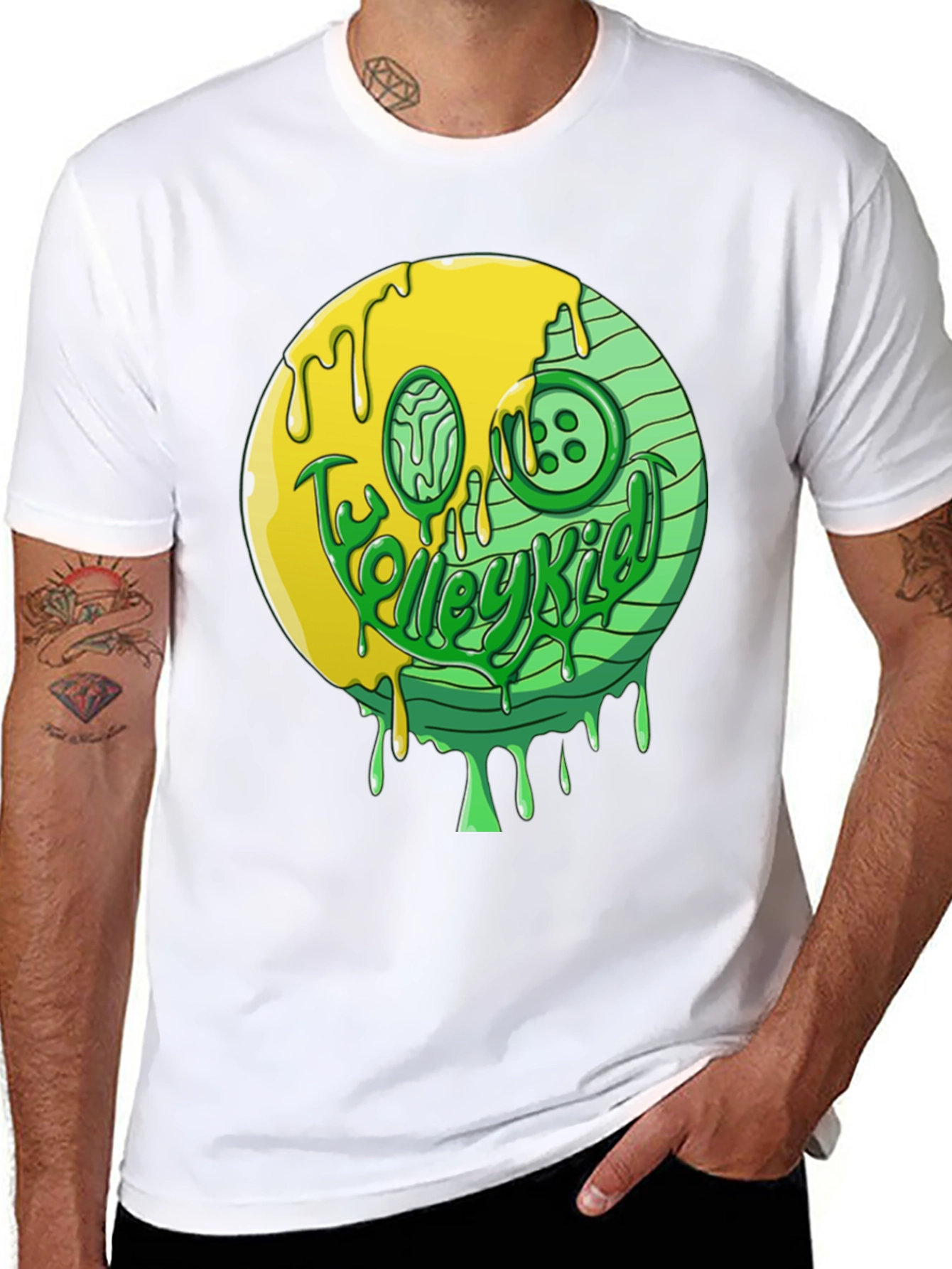 Melting Smiley Face Graphic Tee