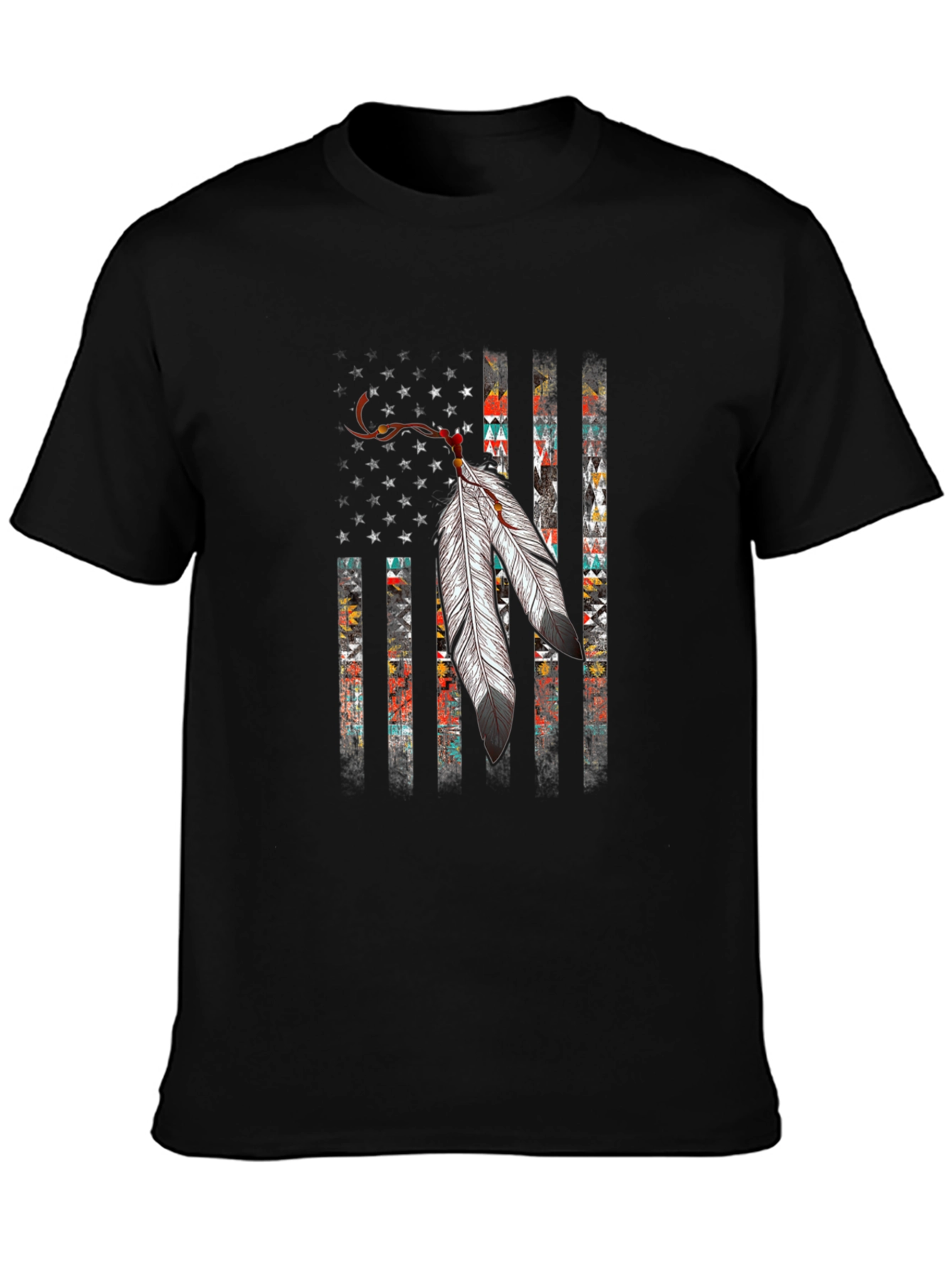 Native American Flag Graphic T-Shirt