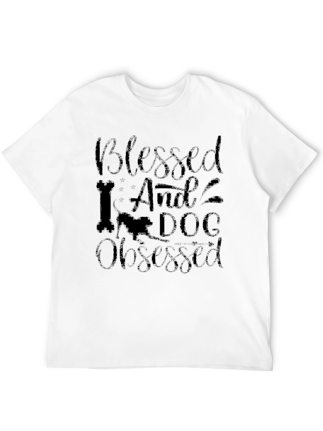 Blessed And Dog Obsessed Black T-Shirt
