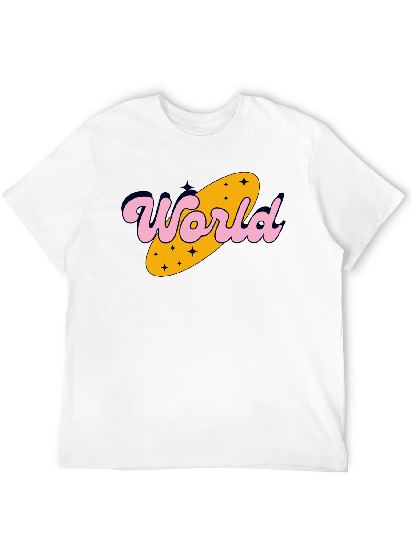 Retro World Graphic Tee - Black