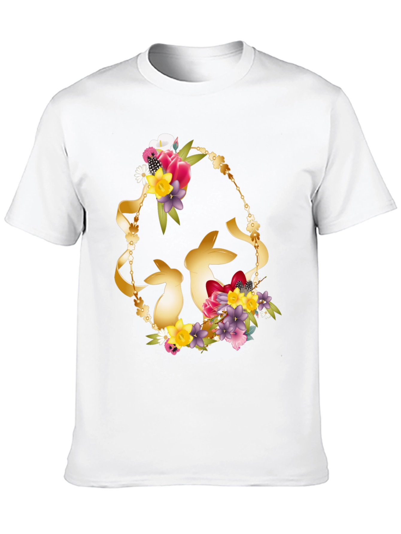 Floral Easter Bunny T-Shirt