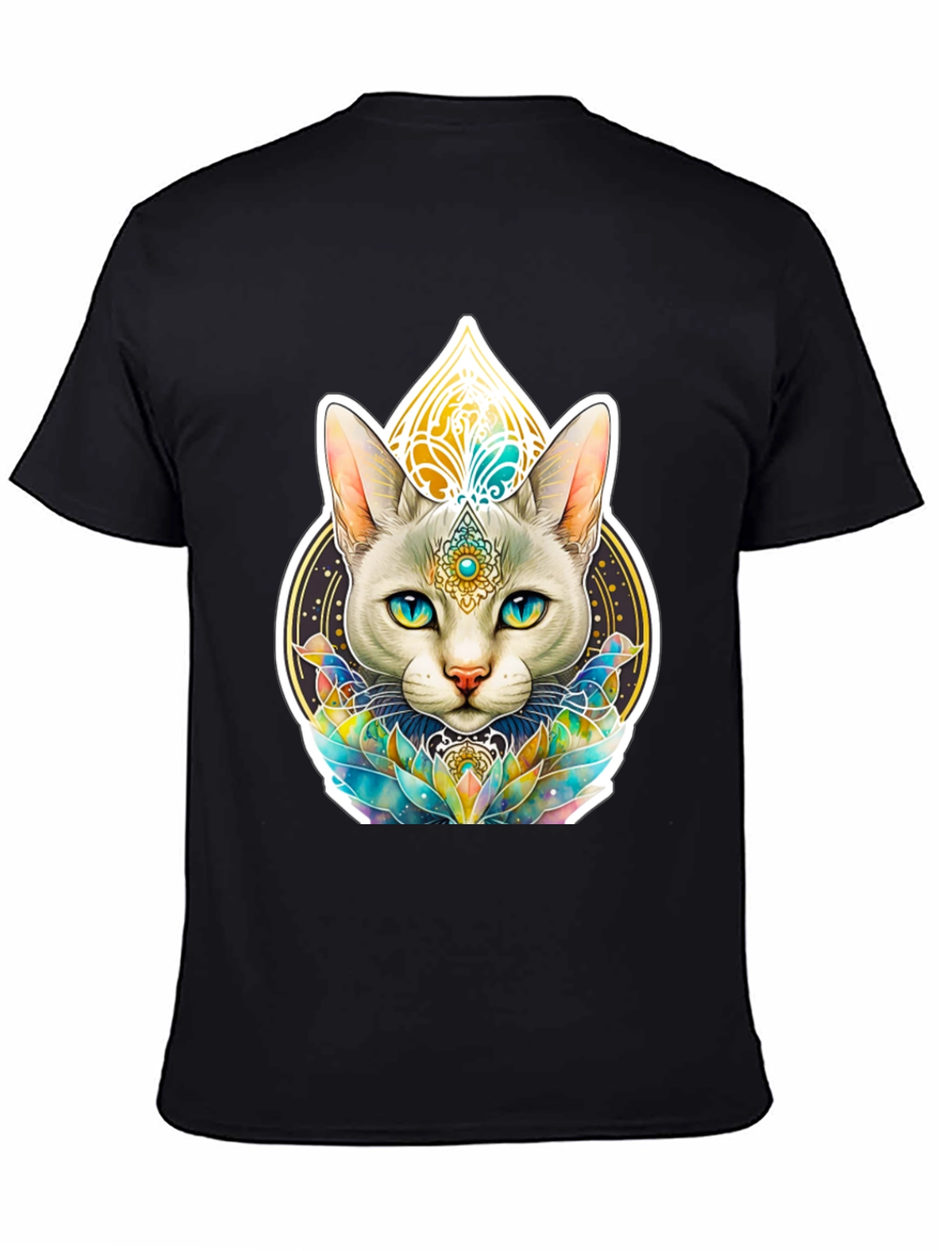 Mystic Cat T-Shirt - Spiritual Feline Design