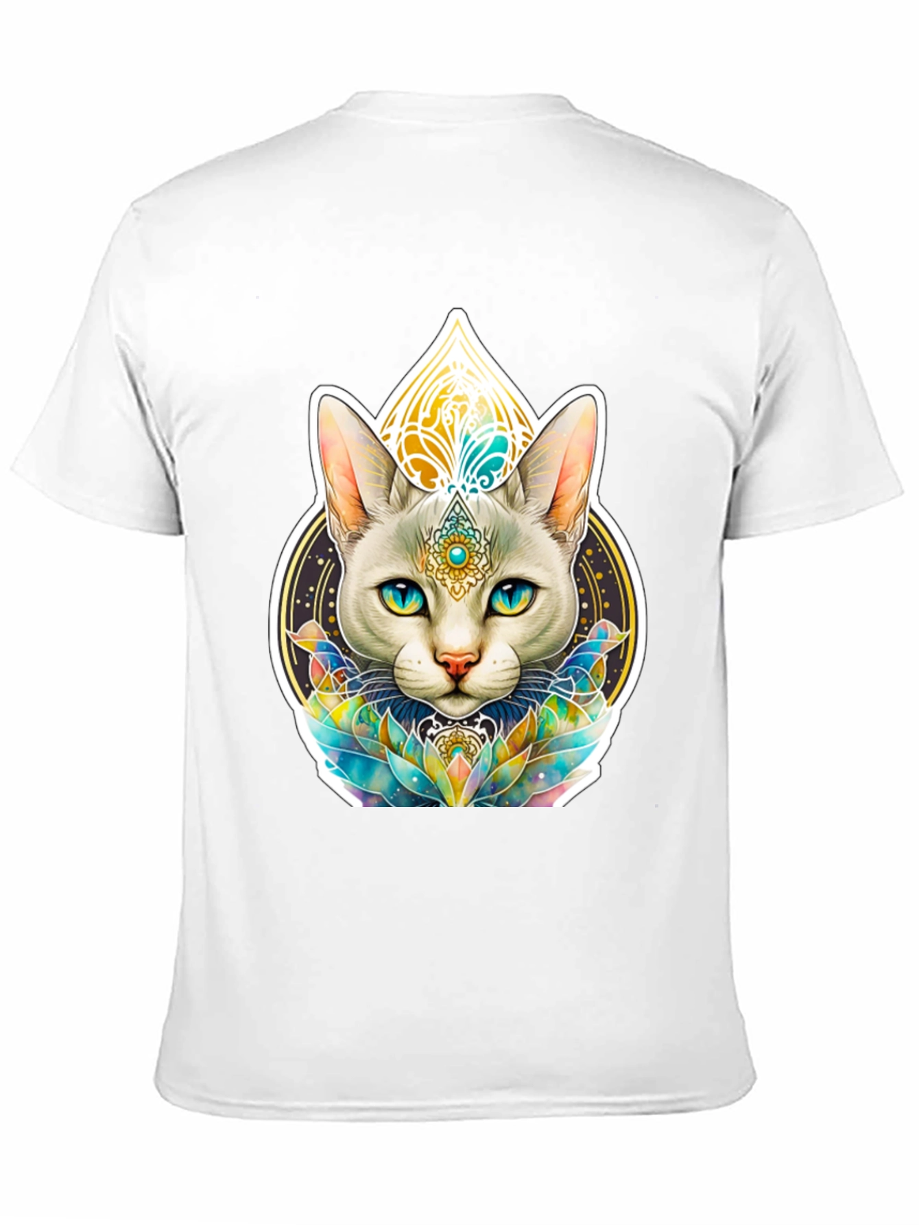 Mystic Cat T-Shirt - Spiritual Feline Design