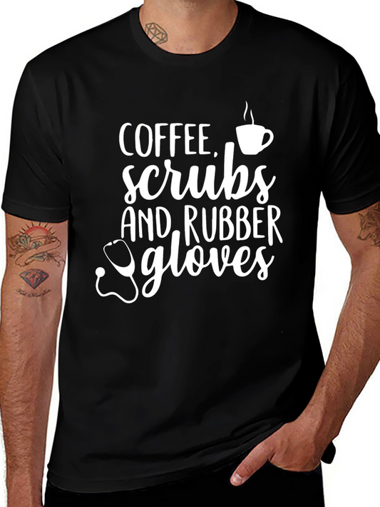 Coffee Scrubs & Rubber Gloves Graphic Tee
