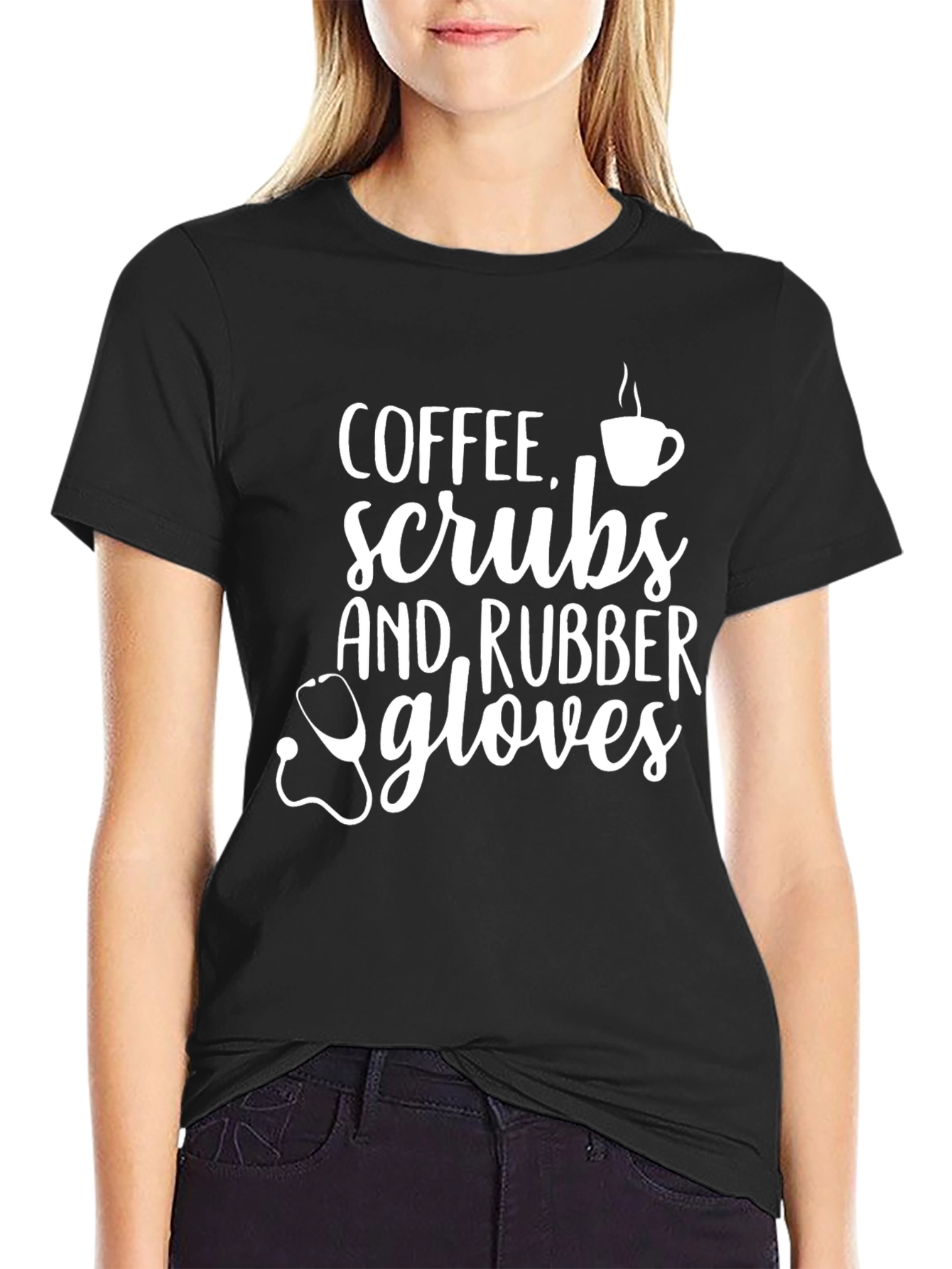 Coffee Scrubs & Rubber Gloves Graphic Tee