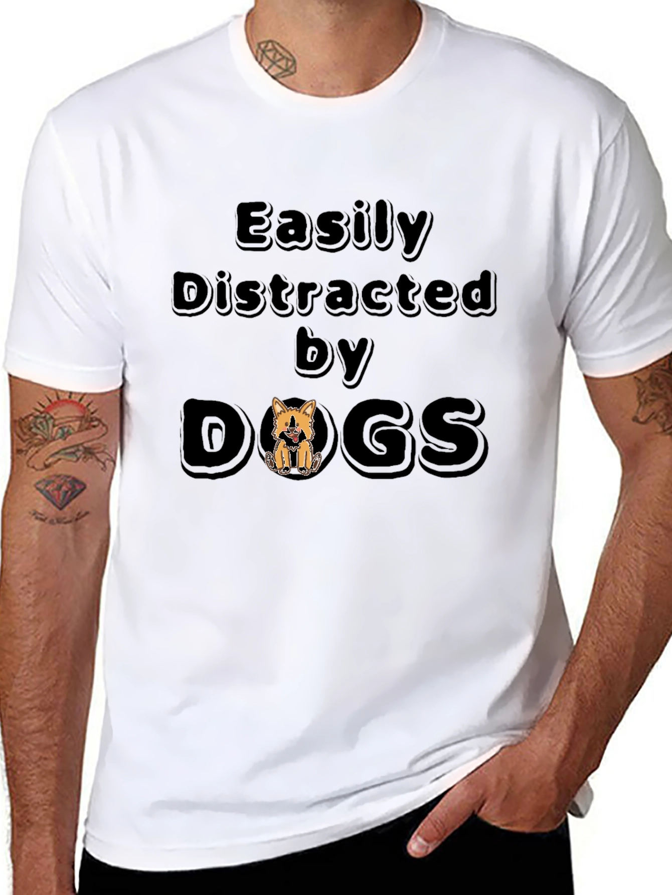 Easily Distracted By Dogs T-Shirt