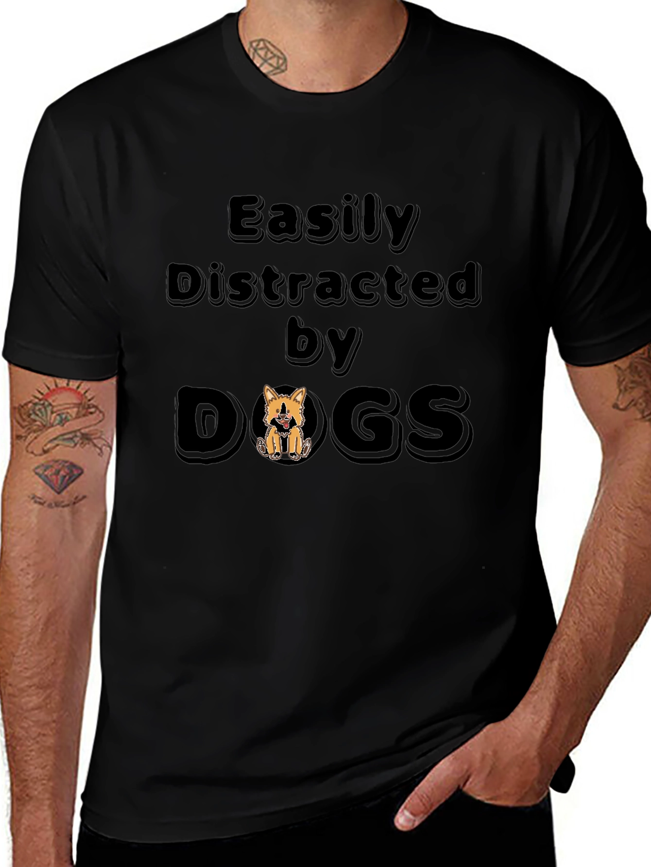 Easily Distracted By Dogs T-Shirt