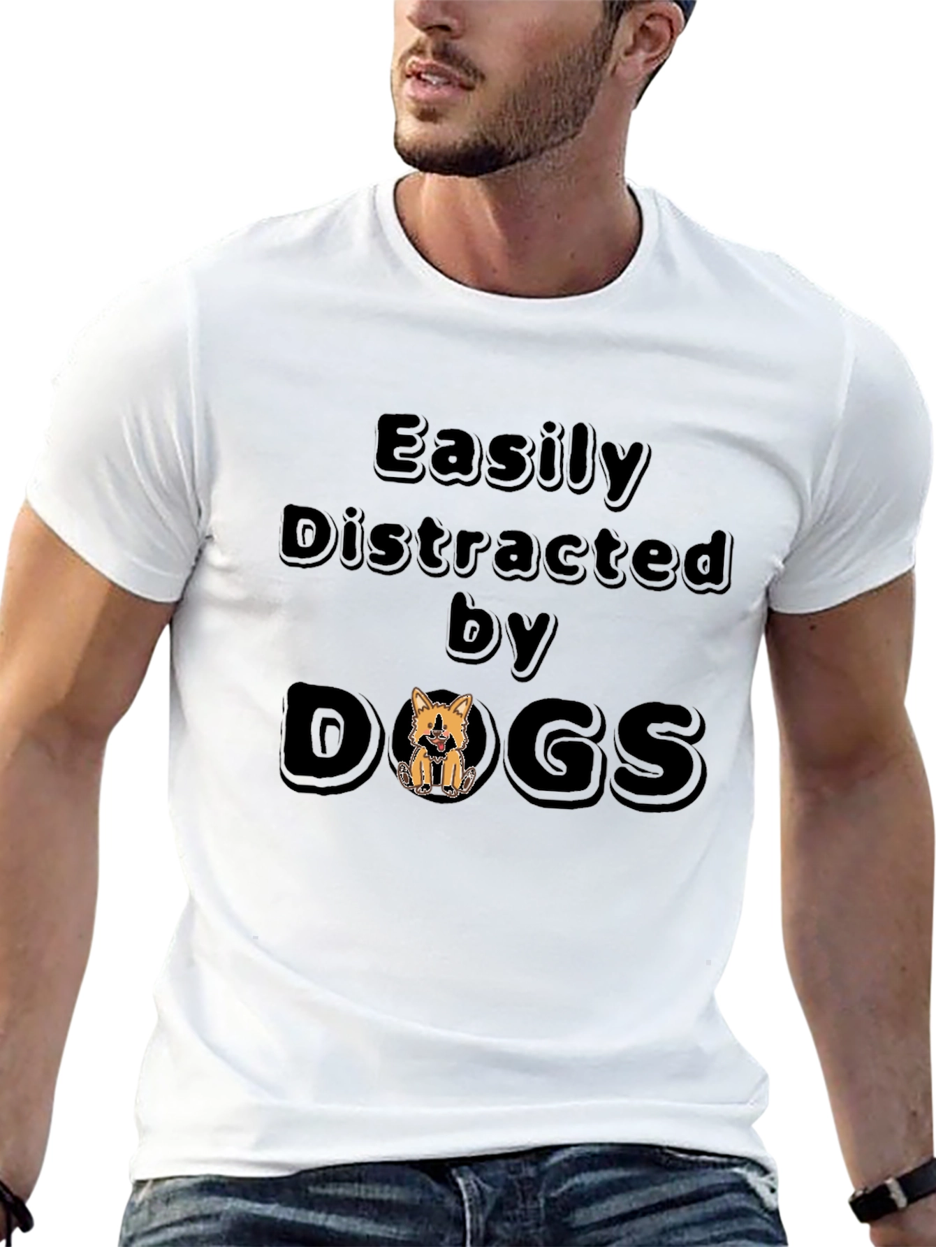 Easily Distracted By Dogs T-Shirt