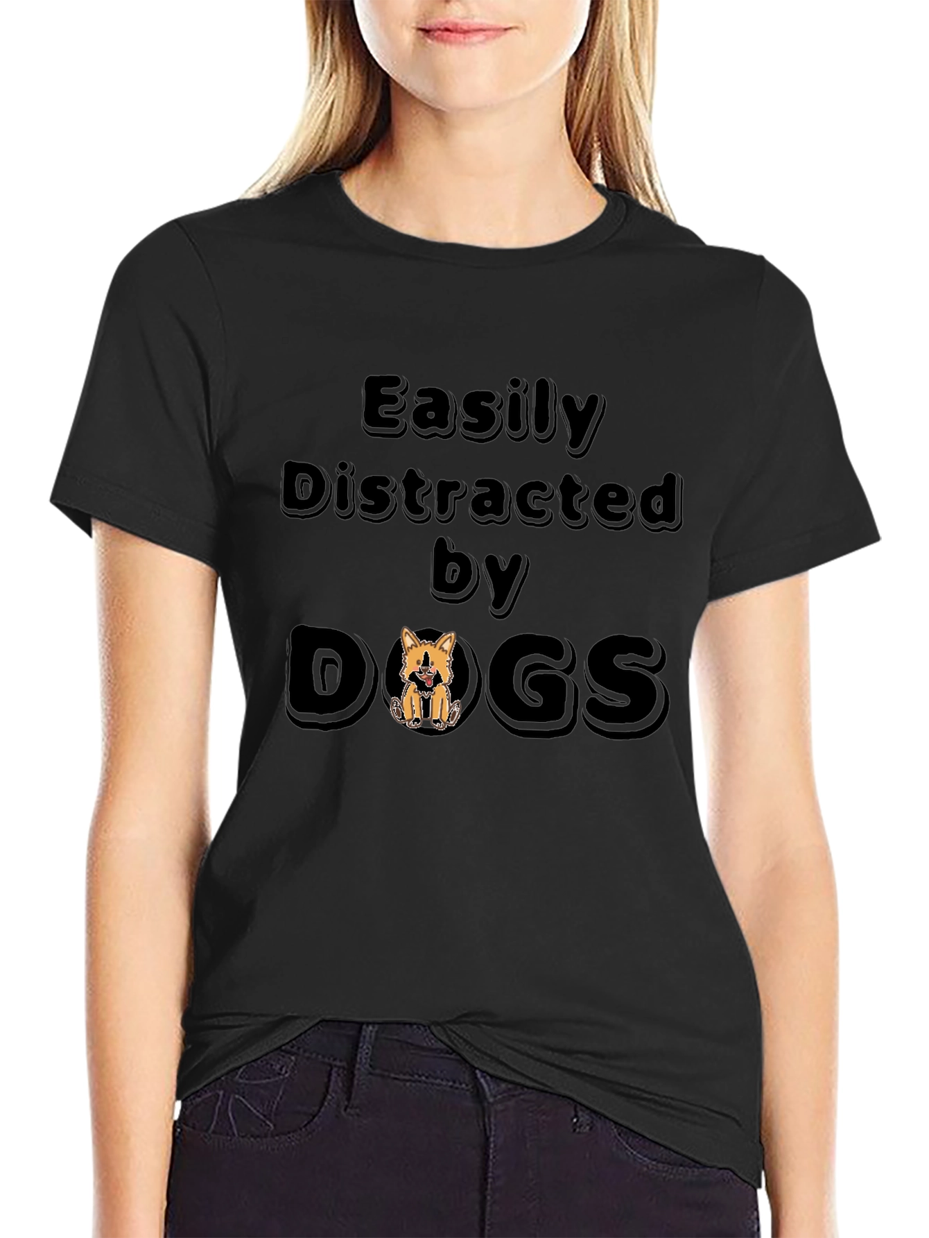 Easily Distracted By Dogs T-Shirt