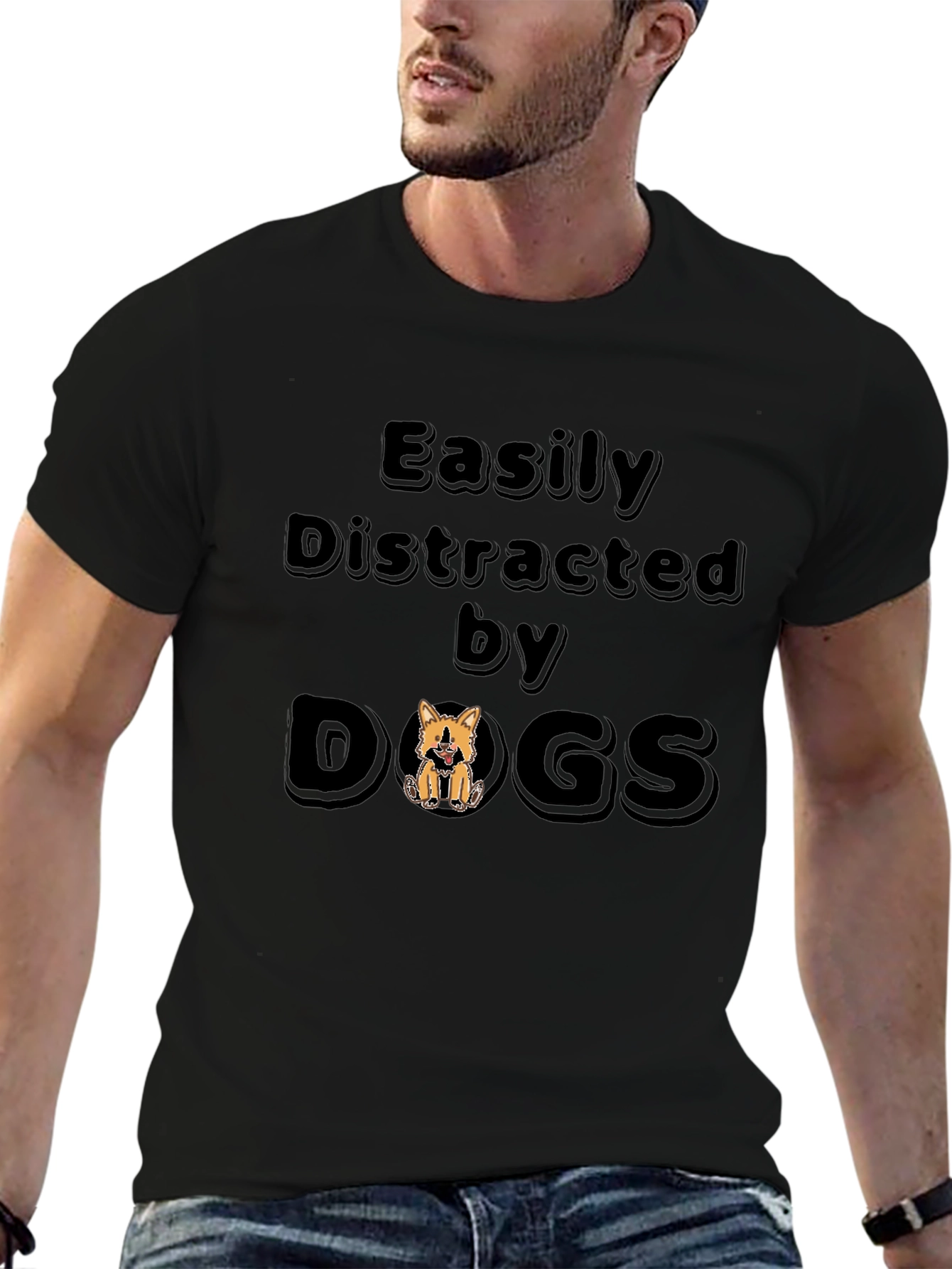 Easily Distracted By Dogs T-Shirt