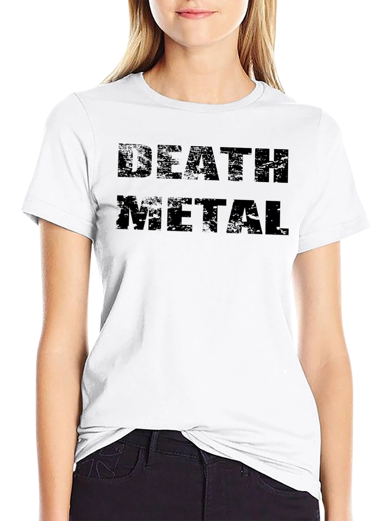 Death Metal Band Tee - Black Graphic T-Shirt