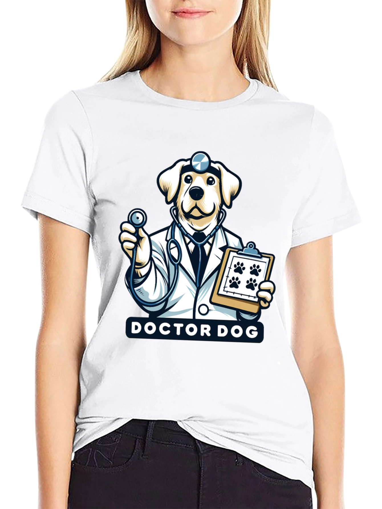 Doctor Dog T-Shirt - Cute Veterinarian Animal Tee