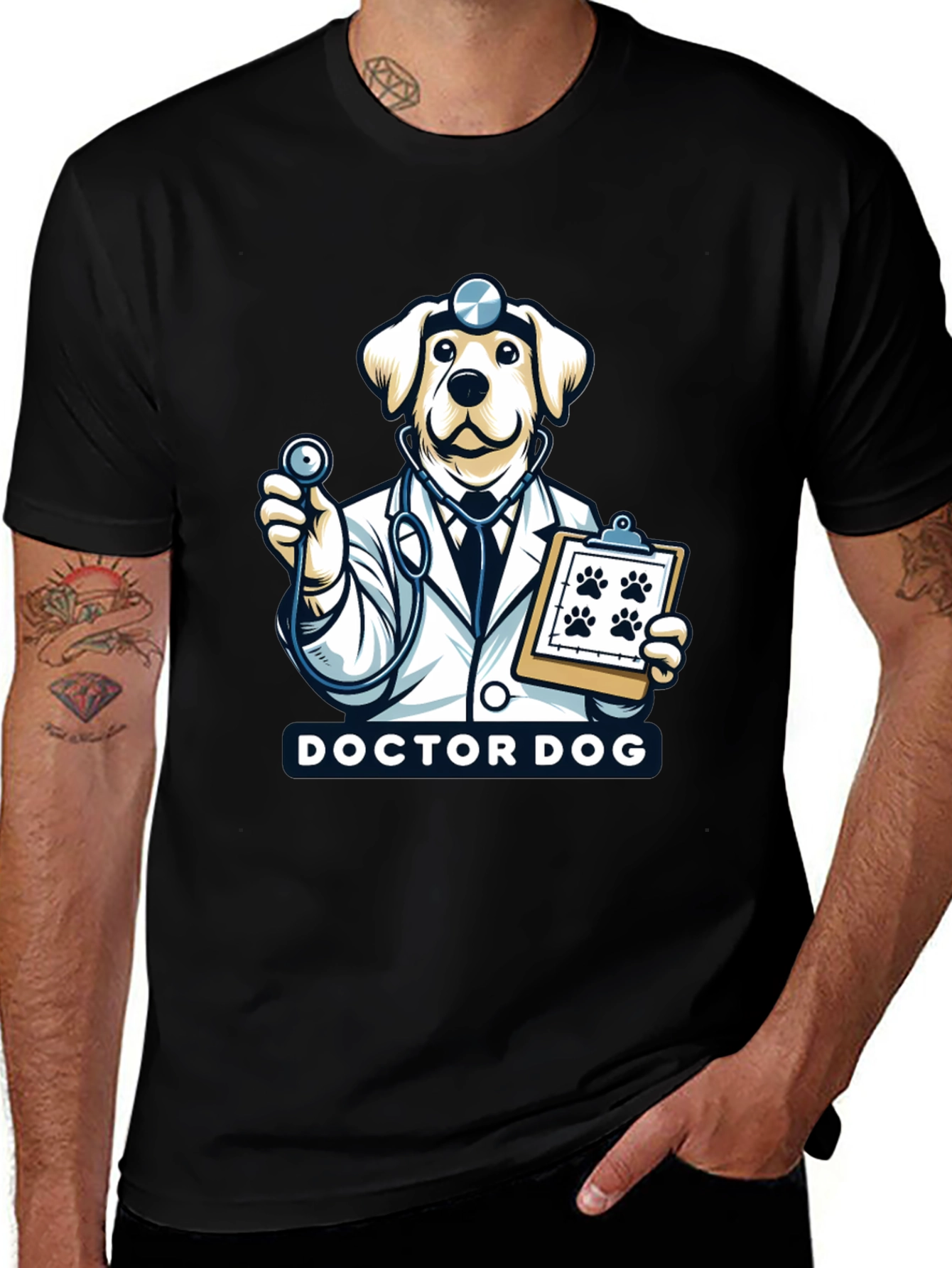 Doctor Dog T-Shirt - Cute Veterinarian Animal Tee