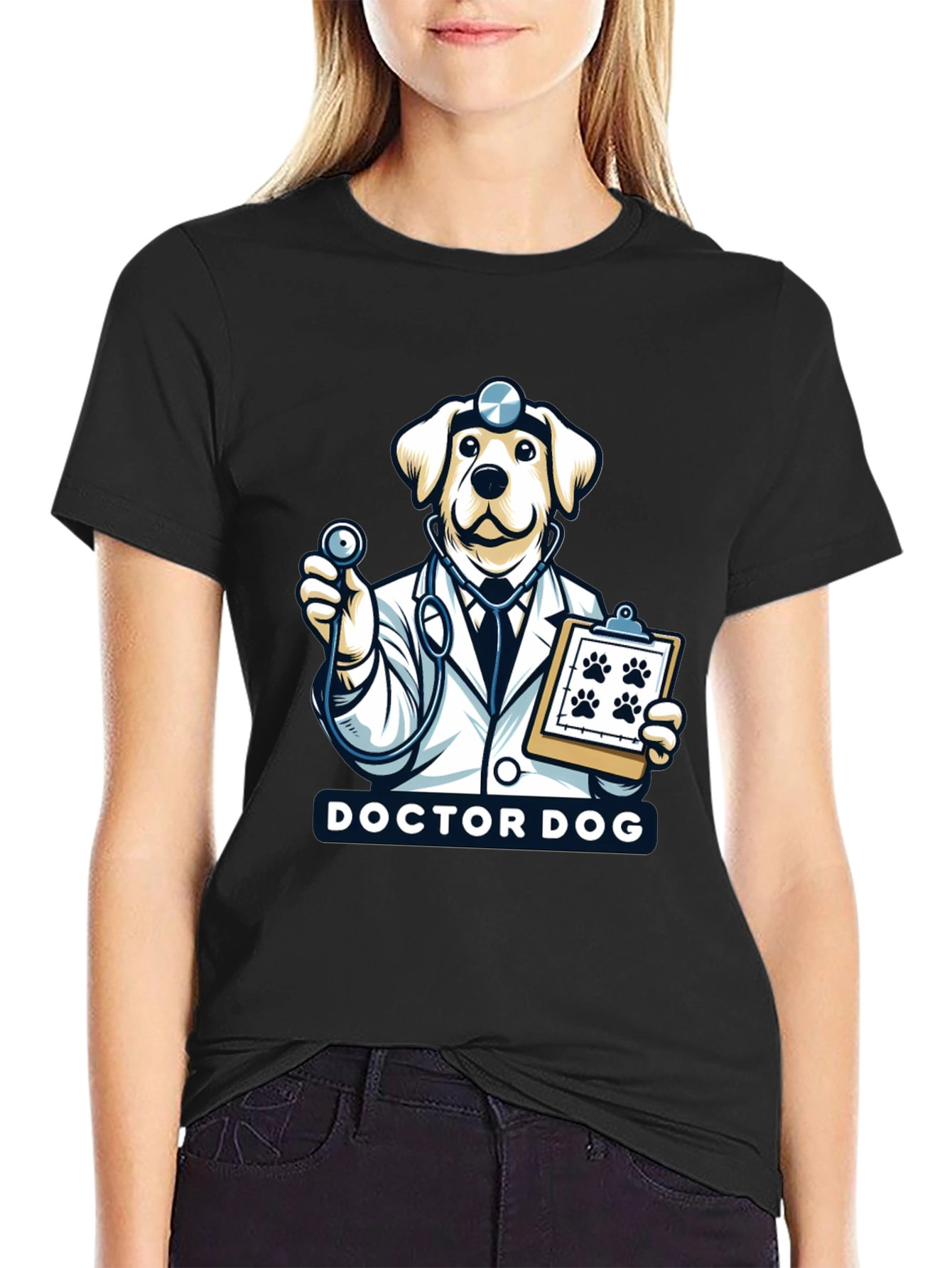 Doctor Dog T-Shirt - Cute Veterinarian Animal Tee