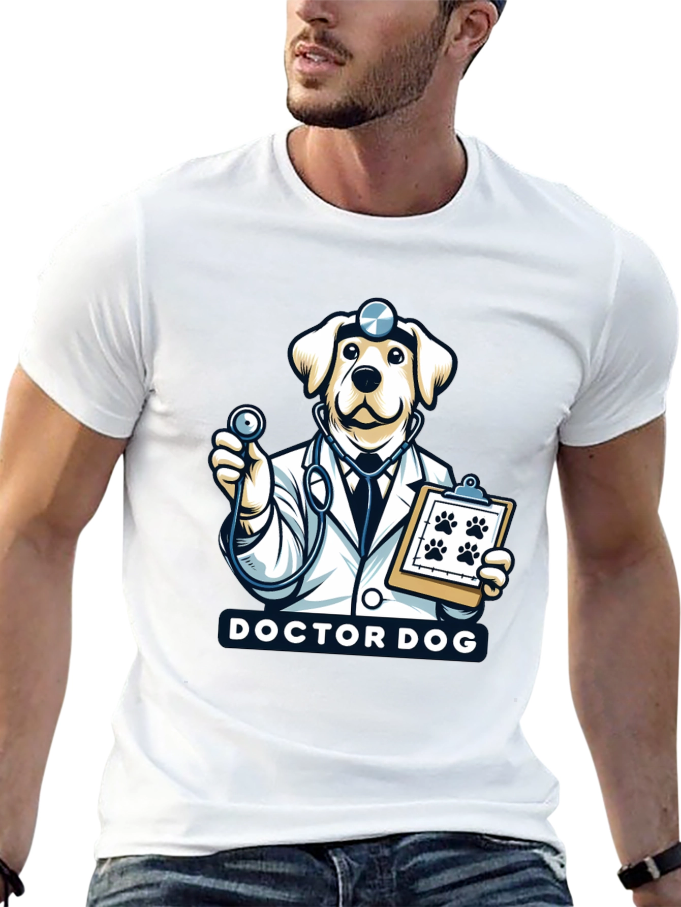 Doctor Dog T-Shirt - Cute Veterinarian Animal Tee