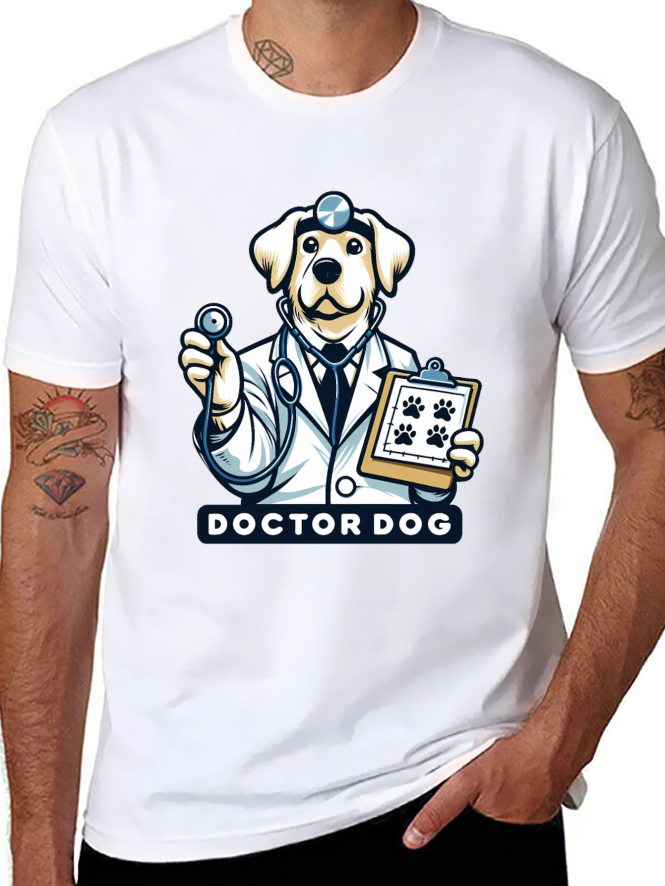 Doctor Dog T-Shirt - Cute Veterinarian Animal Tee