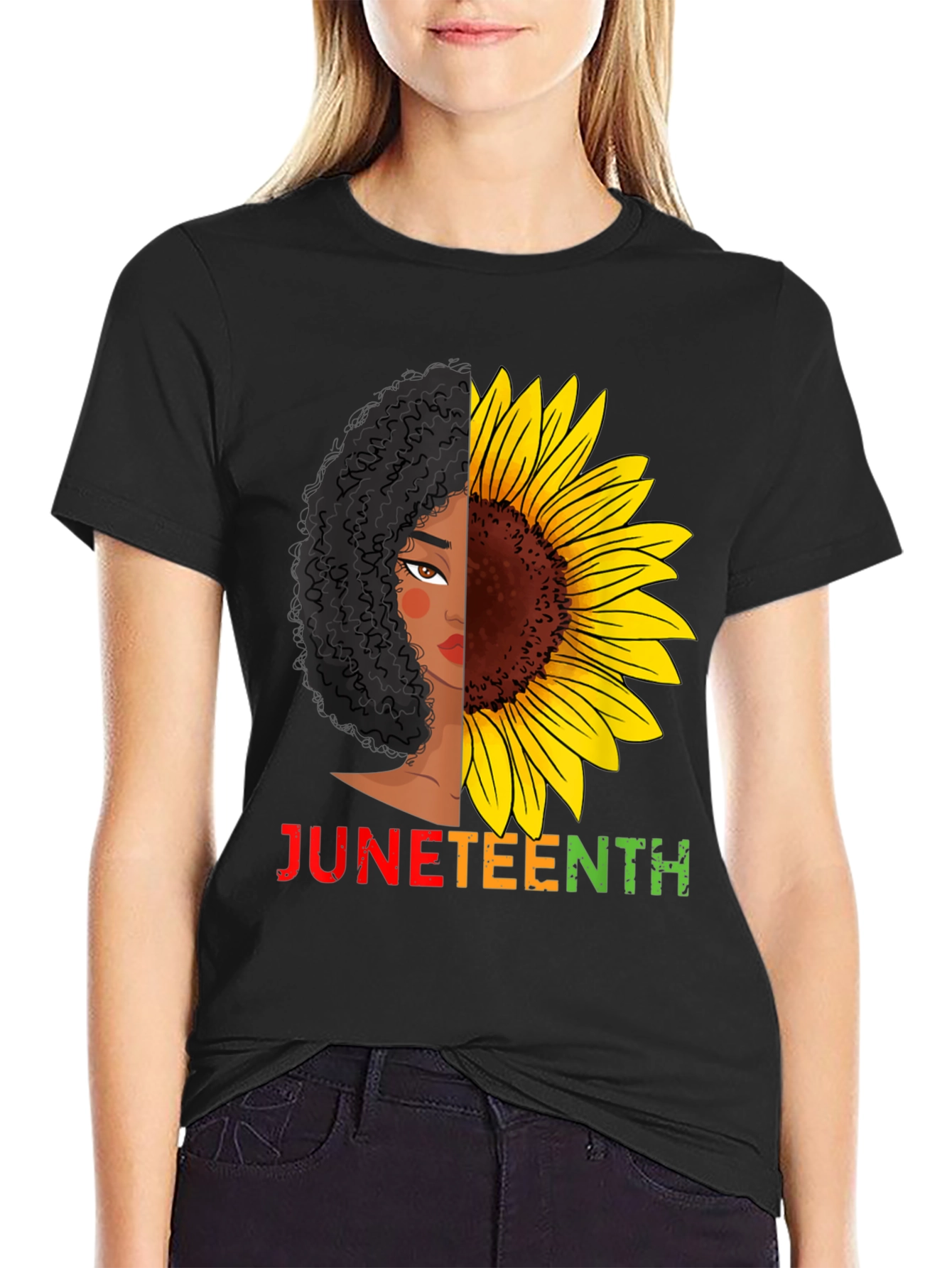 Juneteenth Sunflower T-Shirt
