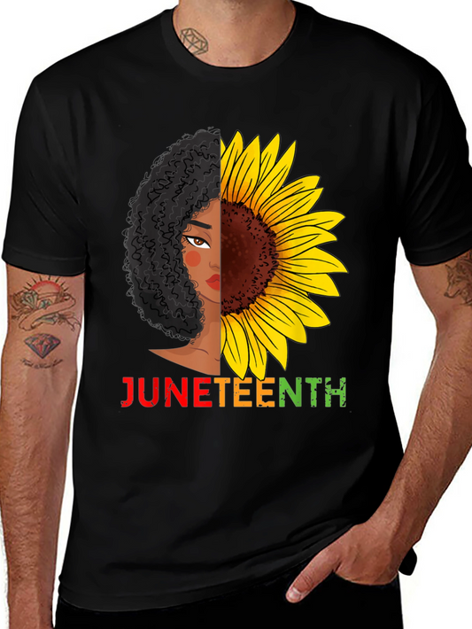 Juneteenth Sunflower T-Shirt