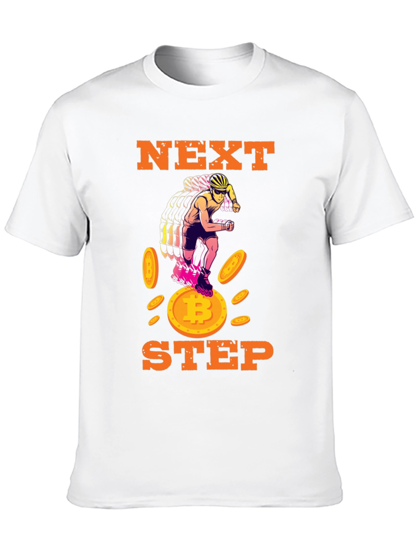 Next Step Bitcoin Rollerblade Black T-Shirt