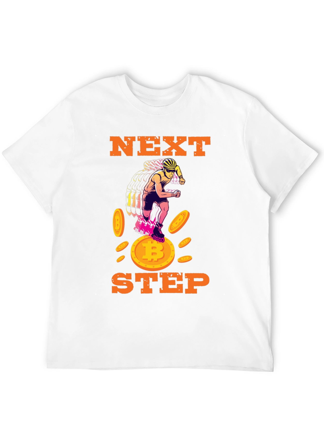 Next Step Bitcoin Rollerblade Black T-Shirt