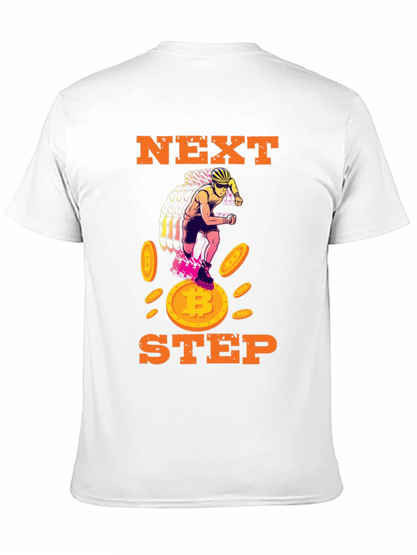 Next Step Bitcoin Rollerblade Black T-Shirt