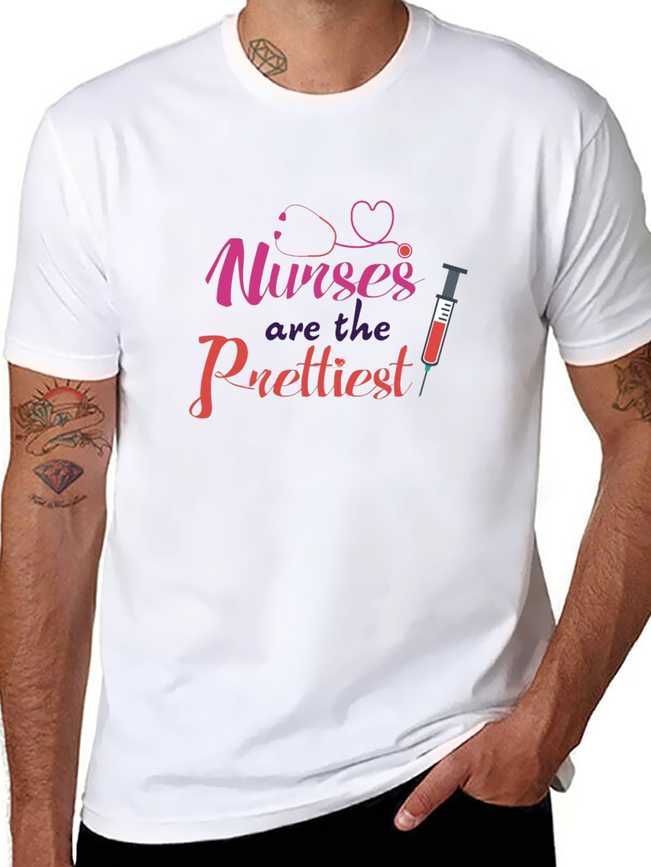 Nurses Are The Prettiest Black T-Shirt