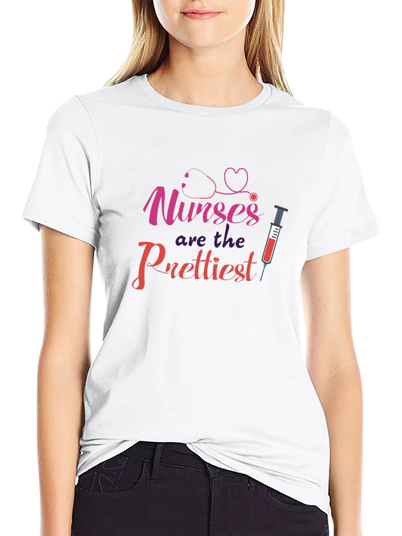 Nurses Are The Prettiest Black T-Shirt
