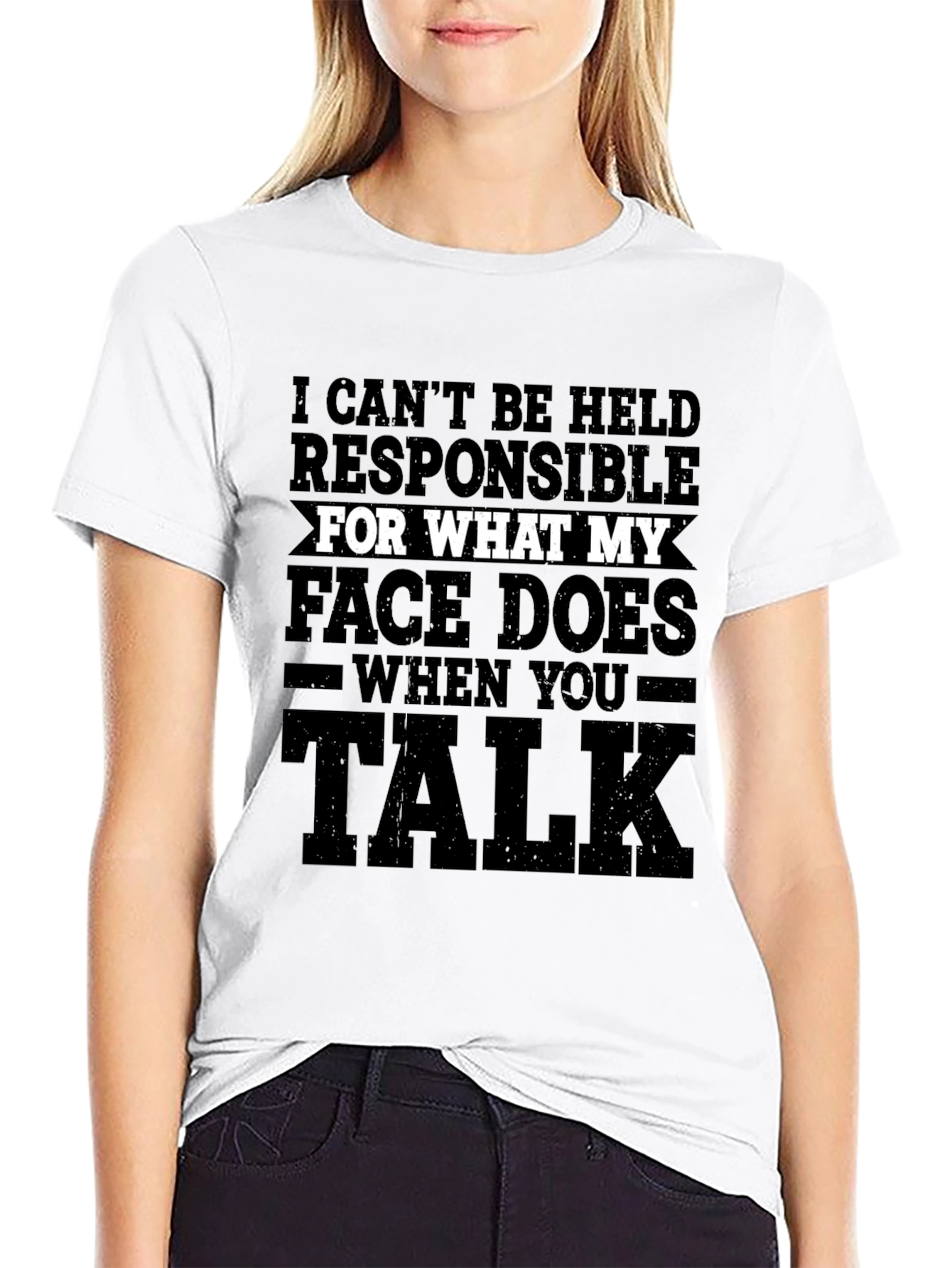 Funny Graphic T-Shirt - My Face When You Talk