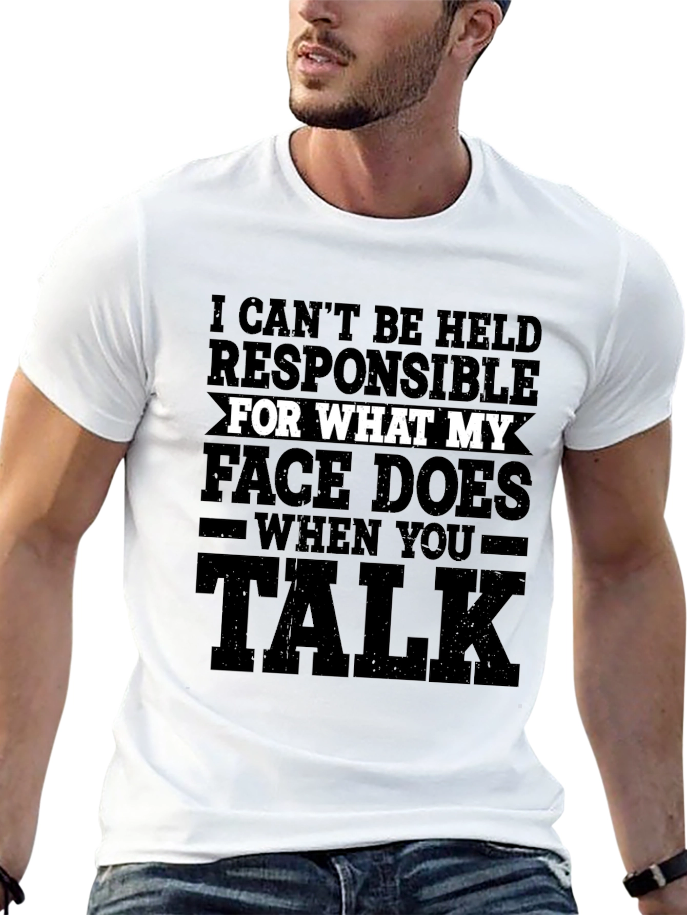 Funny Graphic T-Shirt - My Face When You Talk