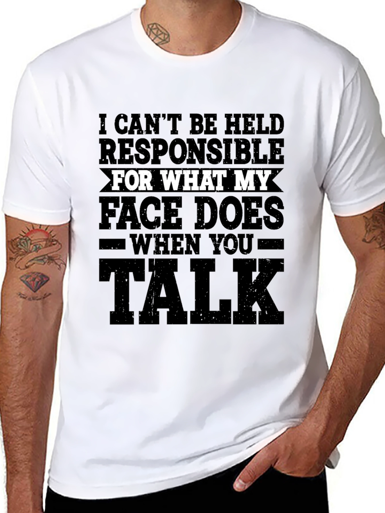 Funny Graphic T-Shirt - My Face When You Talk